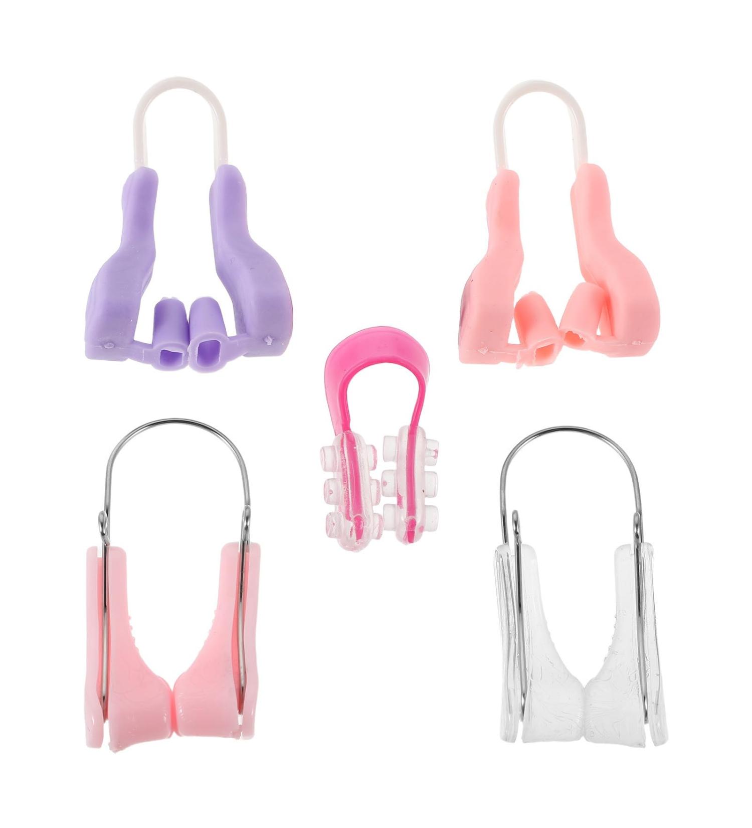 FOMIYES Lot de 5 Pinces Amincissantes Nez en Silicone Souple Clips Discrets Transparent et Rose Correcteurs de Nez pour Remodelage et Rehaussement Usage Jour et Nuit Accessoire Beaut  - Buy Online on GoSupps.com