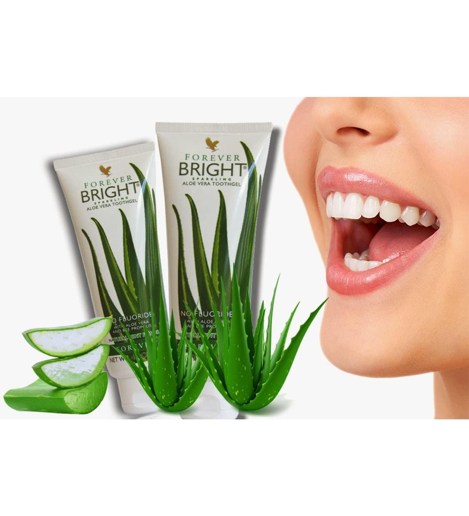 Forever Bright Aloe Tooth Gel - 2 x 100ml | Natural Oral Care Solution - Buy Online on GoSupps.com