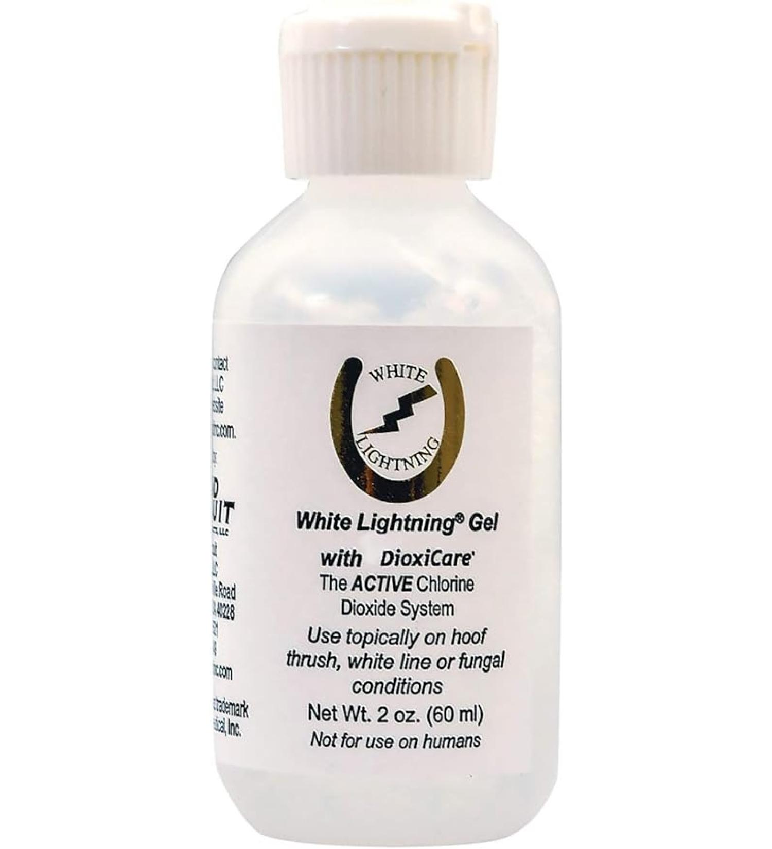 Grand Circuit 2 Oz White Lightning Gel with Dioxicare Use Topically on Hoof Thrush  White Line  or Fungal Conditions - Buy Online on GoSupps.com