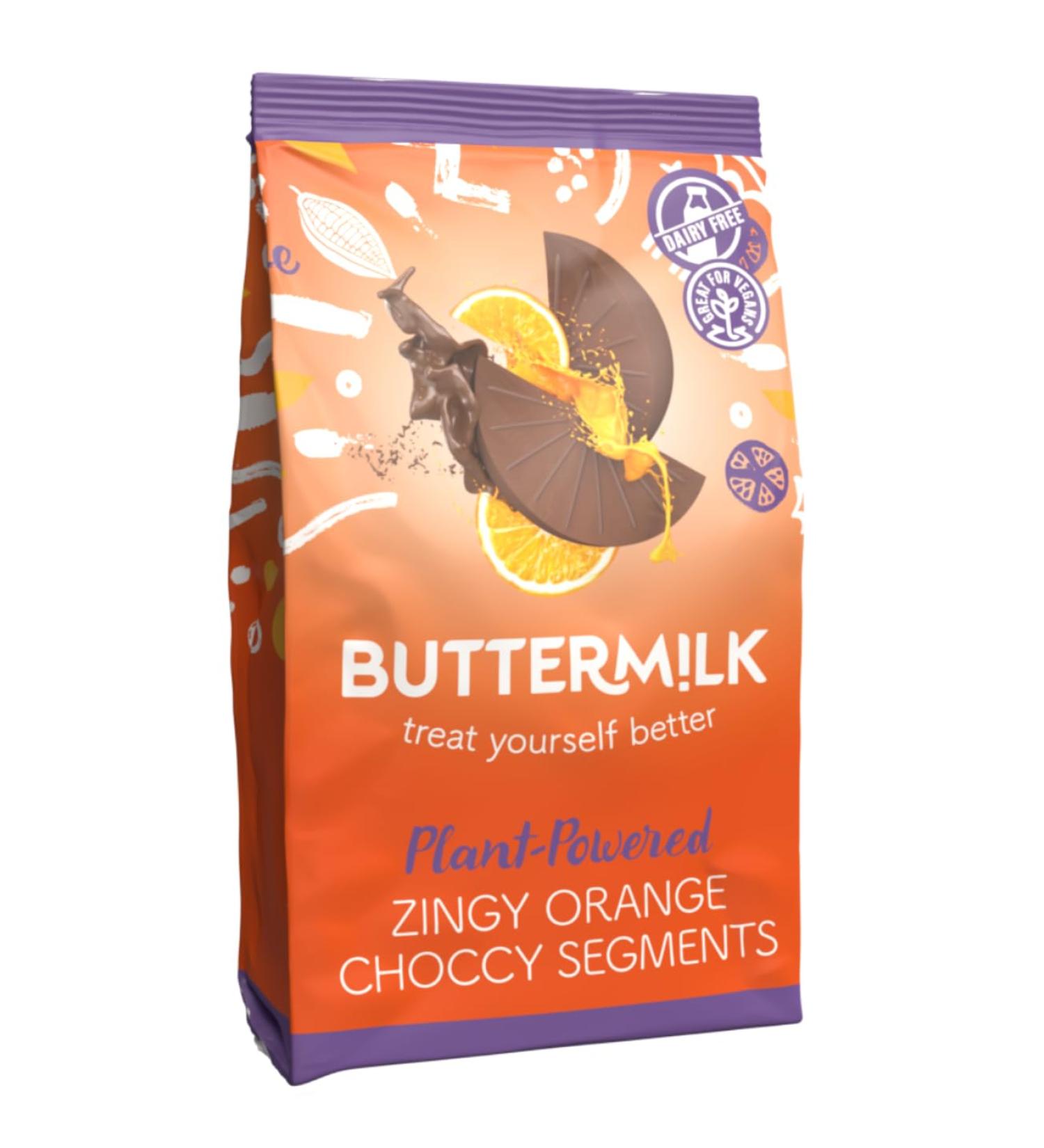 Buttermilk Zingy Orange Choccy Segments 100g - Buy Online on GoSupps.com