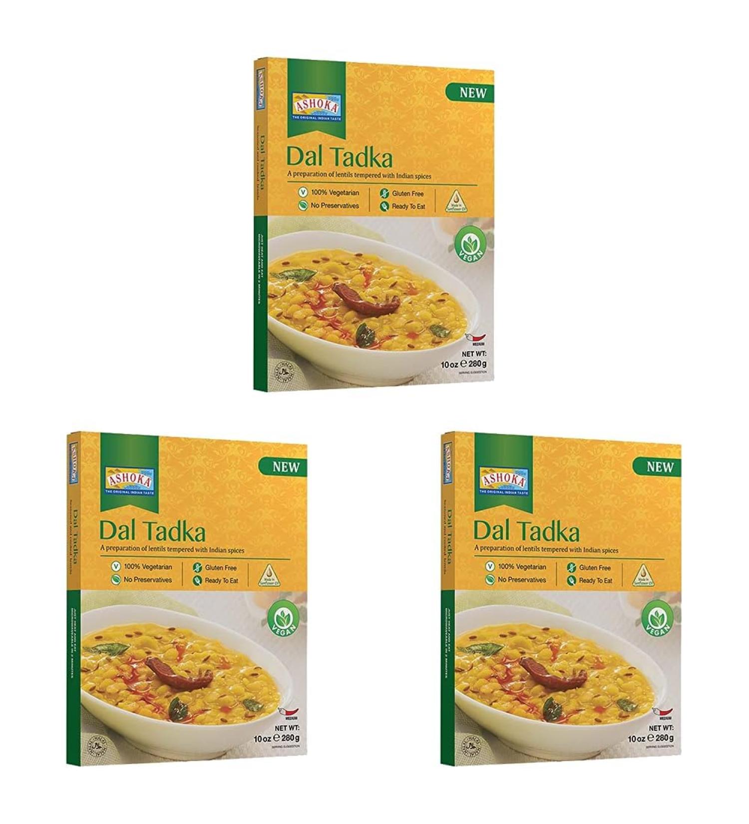 Buy ASHOKA Instant Dal Tadka - 280g (Pack of 3) | Authentic Indian Flavor | International Shipping Available - Buy Online on GoSupps.com