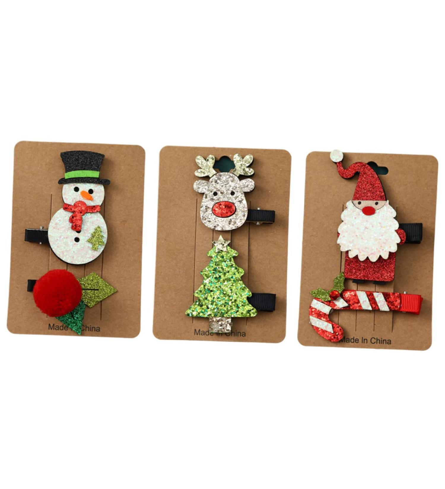 Beavorty 3 Set Christmas hair clips antler hair clip xmas party favor kids christmas hair barrettes xmas hair clips girls hair accessories Christmas Headdress Headgear elder plastic - Buy Online on GoSupps.com