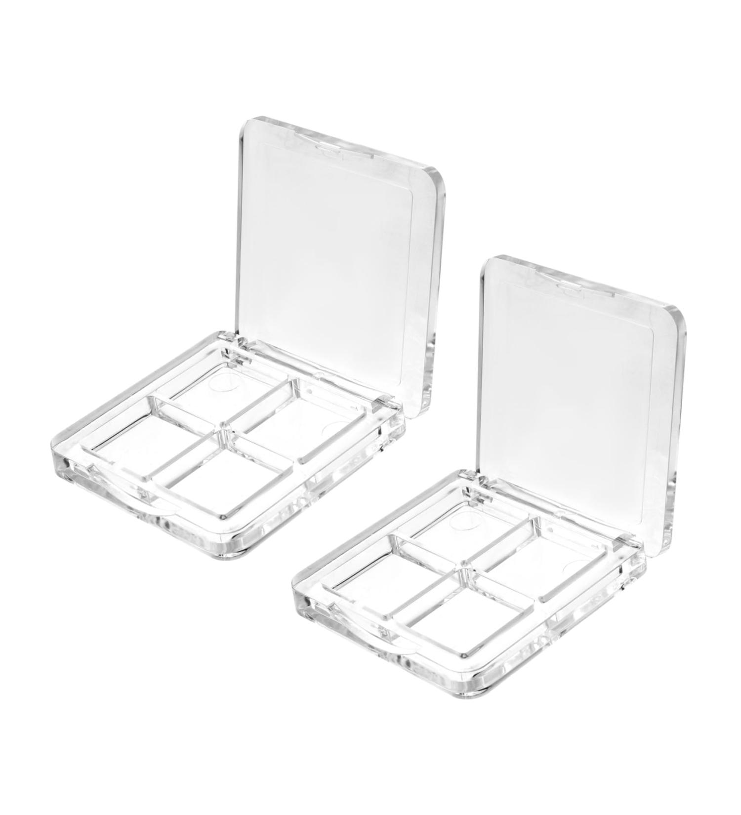 Outanaya 2pcs Empty Eyeshadow Dish Makeup Compact Empty Makeup Containers Empty Palette Empty Cream Palette - Buy Online on GoSupps.com