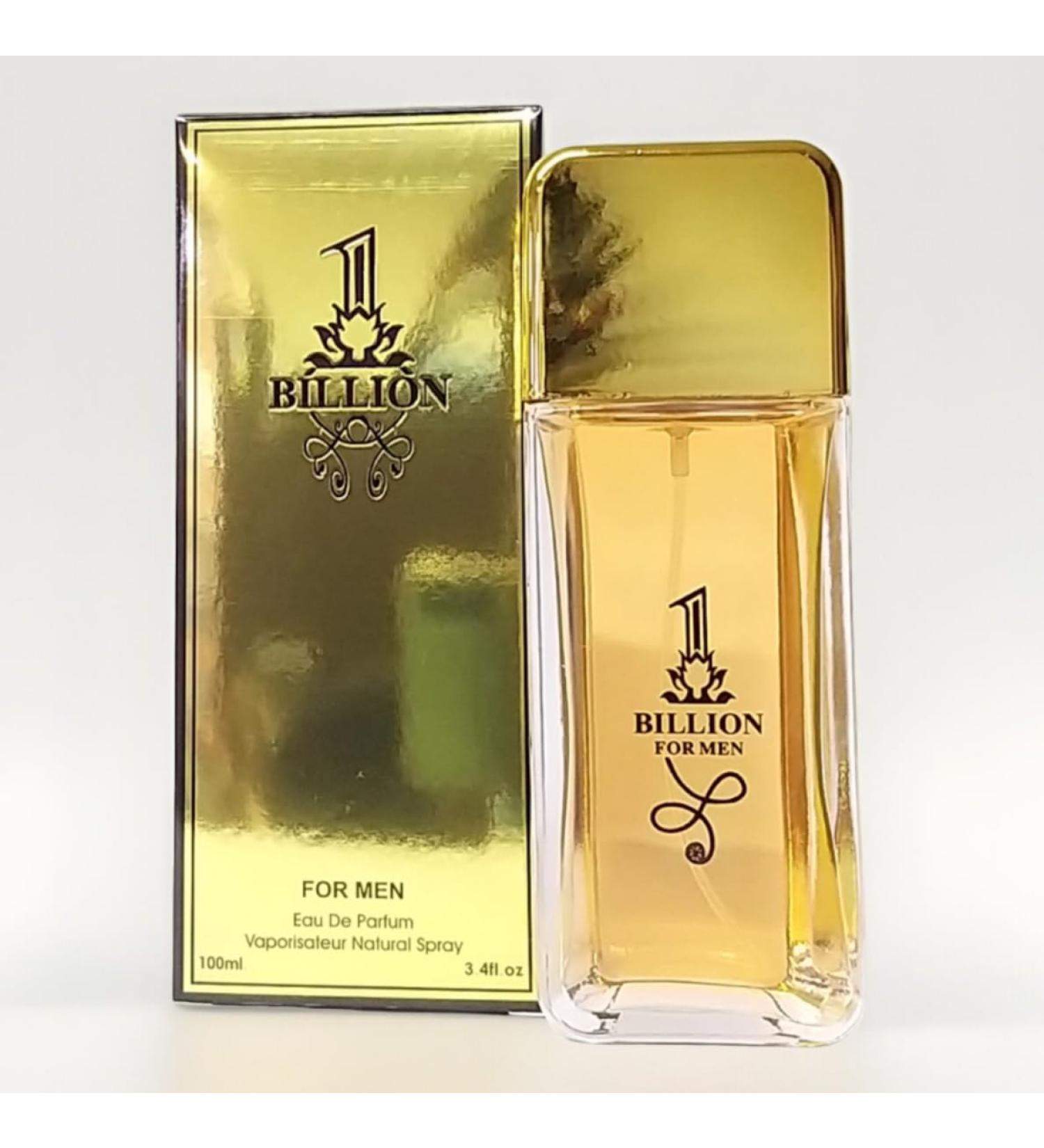 Billion For Men Eau De Parfum Natural Spray 3.4 fl oz 100ml Gold - Buy Online on GoSupps.com