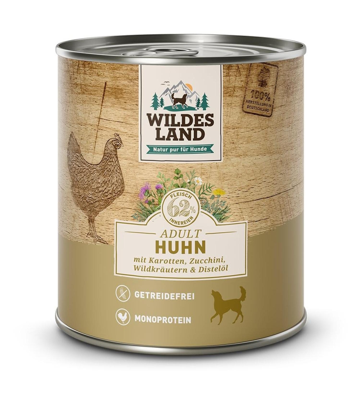Wildes Land Wet Dog Food Chicken Flavor 8x150g - Buy Online on GoSupps.com
