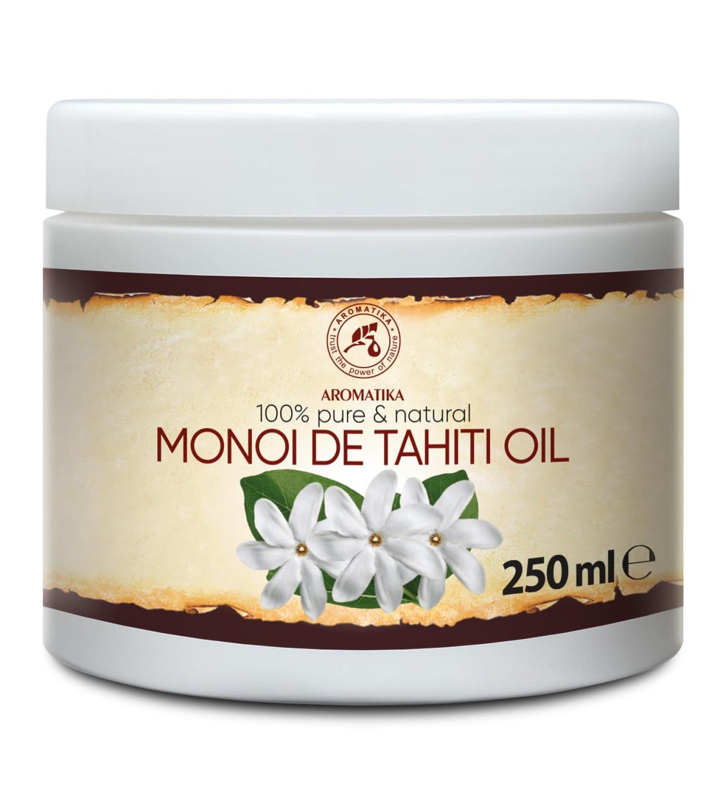 Monoi de Tahiti Body Butter Oil 250ml | Natural Moisturizer with Coconut Oil & Tiare Flowers | Best for Very Dry Skin - Buy Online on GoSupps.com