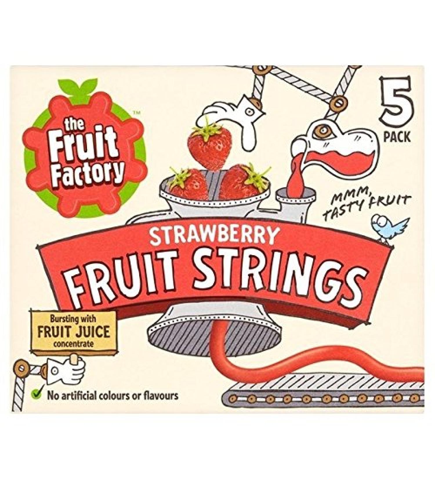 Die Frucht Fabrik Strawberry Strings 100g - Pack of 2
