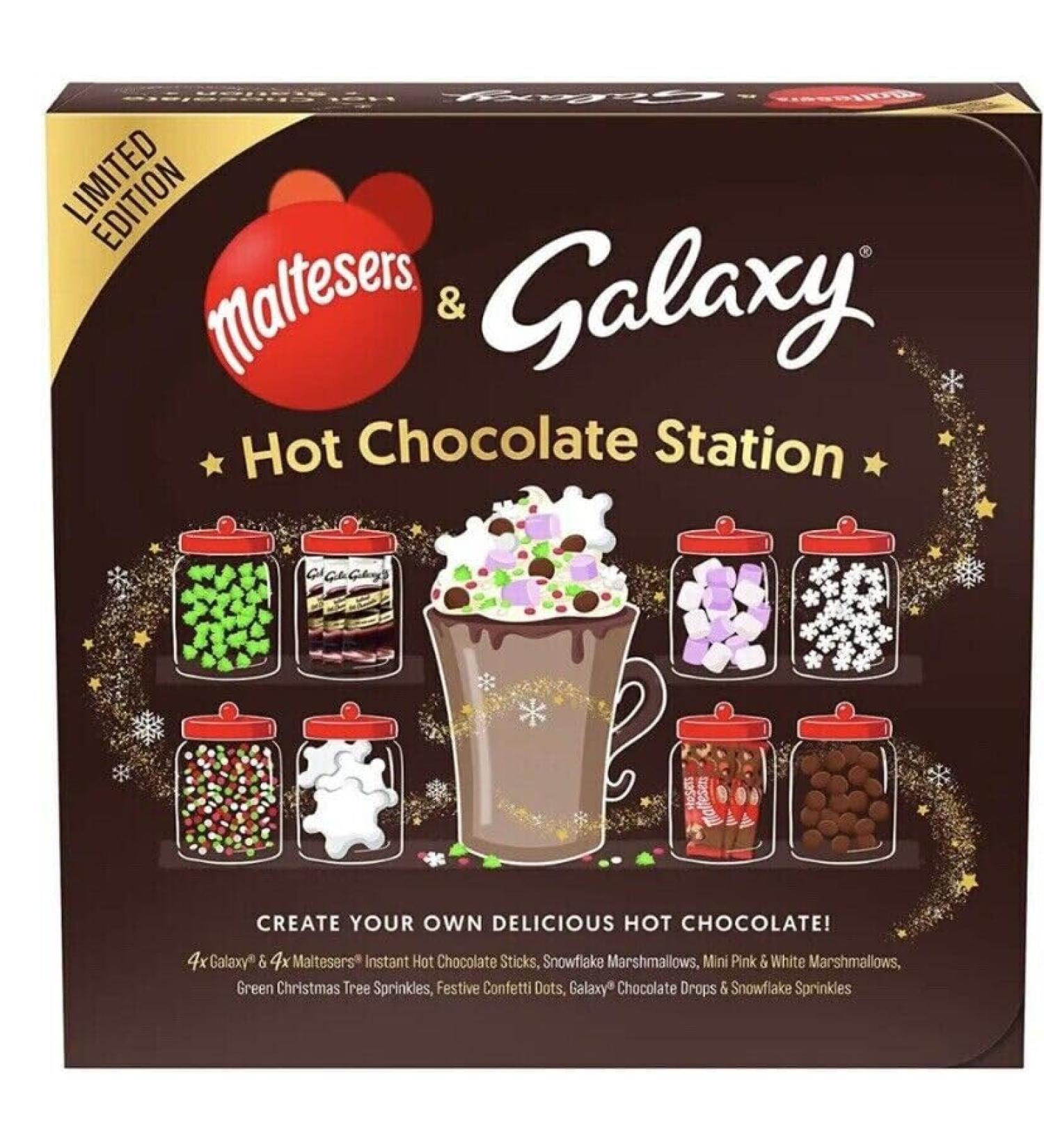 Limited Edition Hot Chocolate Station Set - Create a Cozy Cocoa Haven at Home - Marshmallows and Chocolate Shavings - Toppings Assortment Delicious - Buy Online on GoSupps.com