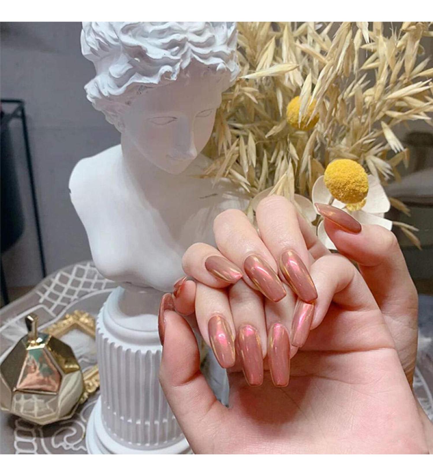 Shop Hujl 24-Piece Set of Pink Artificial Nails - Long Mirror Finish Complete Coverage Fashionable Nail Tips - International Shipping Available - Buy Online on GoSupps.com