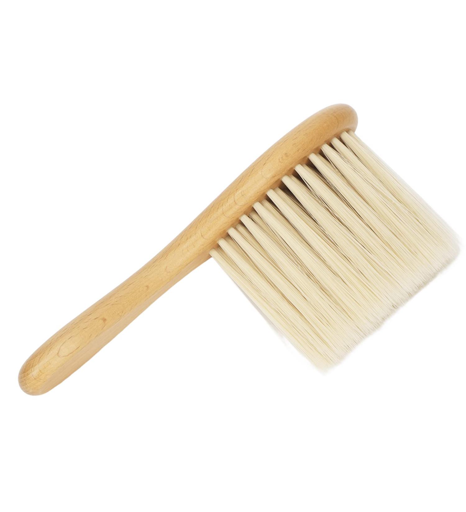 1 Piece Hairdressing Brush Face Dust Brush Made of Nylon Professional Beech Wood Soft Clean Neck Dust Brushes for Hairdressing Salon and Home Use - Buy Online on GoSupps.com