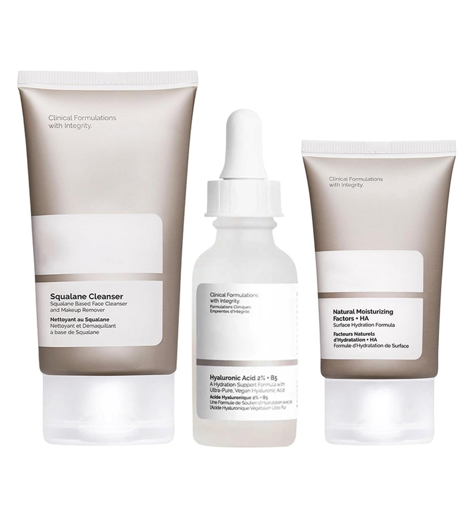 Skincare Set Gifts for Teenagers Girls - Skincare Gift Set Women - Includes Squalane Cleanser Hyaluronic Acid 2% + B5 and Natural Moisturizing Factors and HA - Hydrating Facial Kit(3PCS) - Buy Online on GoSupps.com