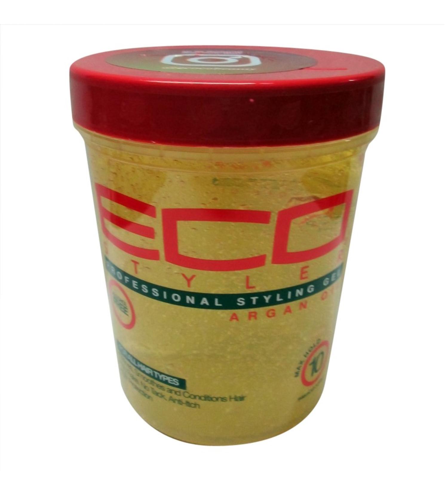 ECOCO EcoStyler Styling Gel Moroccan Argan Oil 32 oz (Pack of 3)