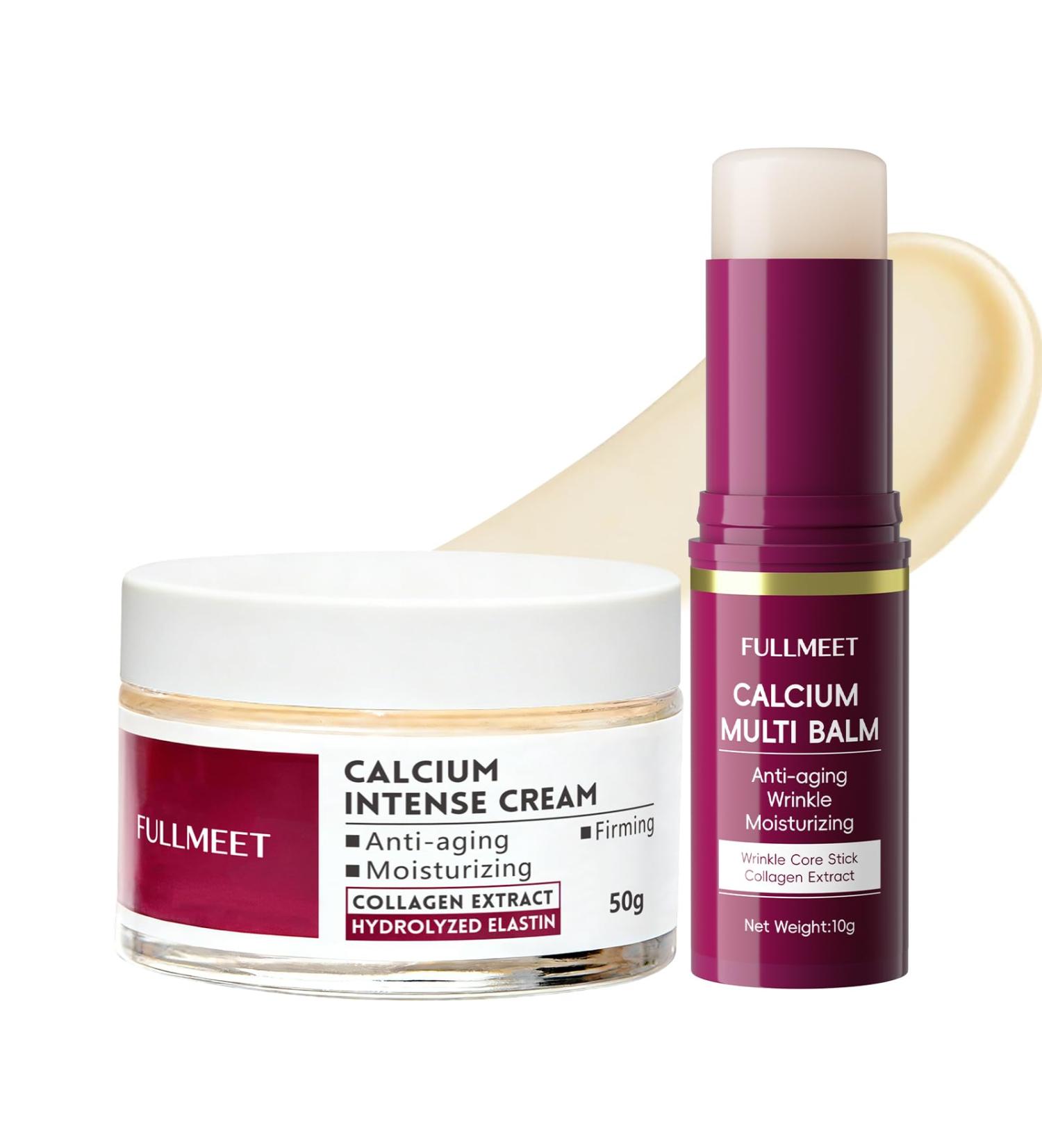 Calcium Multi Balm Stick + Calcium Intense Cream Anti-aging Moisturizing & Smoothing Eye Care Gentle for Skin Blam + Cream - Buy Online on GoSupps.com