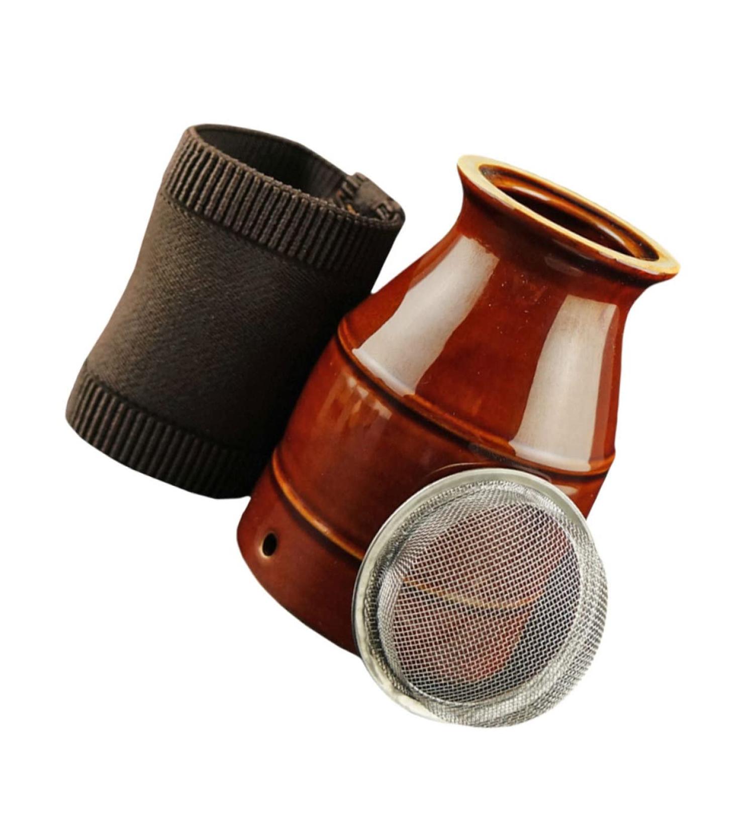 Beavorty Ceramic Moxibustion Cup Holder | Suction Massage Pot for Moxa Burner | International Shipping Available - Buy Online on GoSupps.com