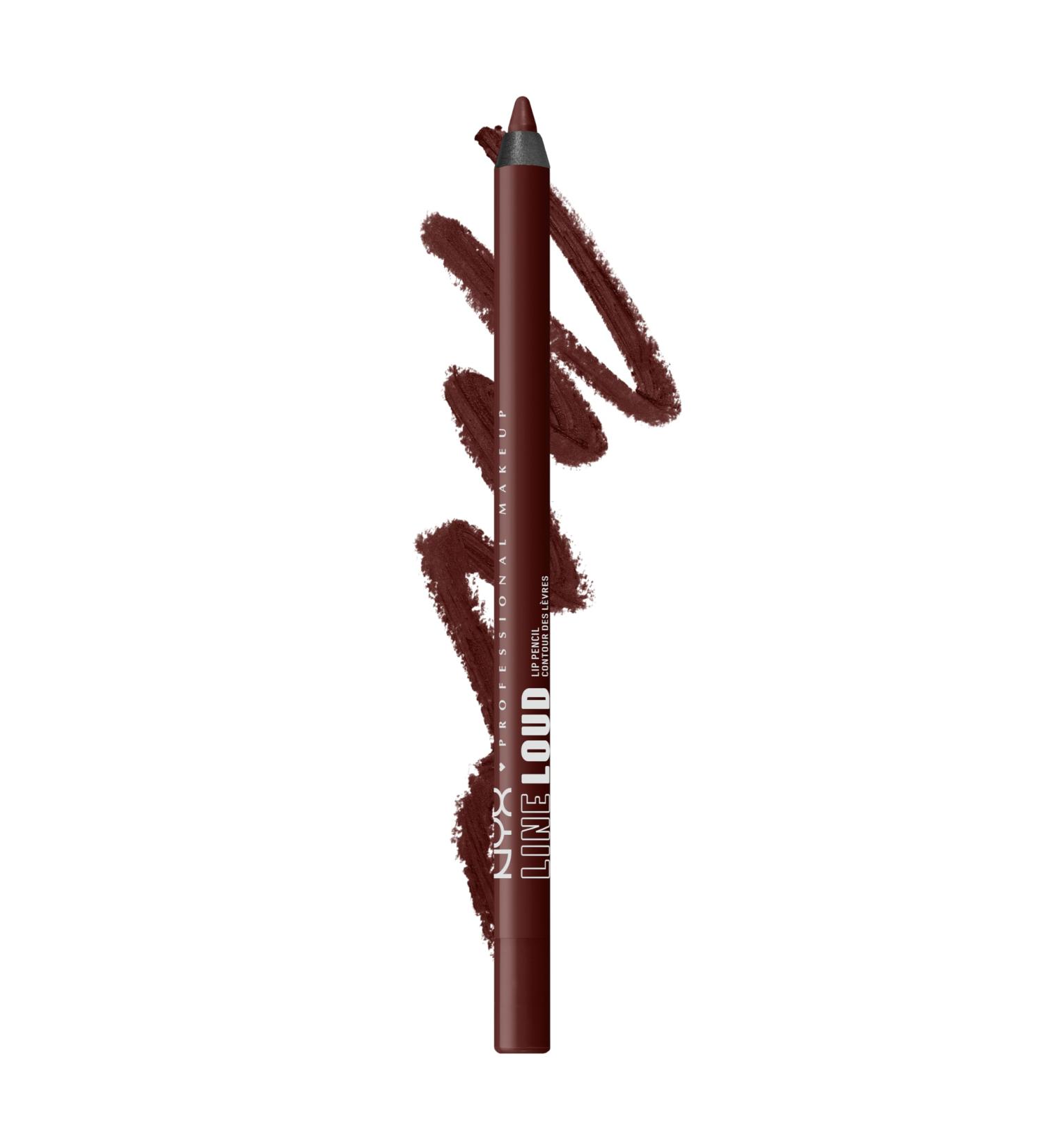 NYX Professional Makeup Line Loud Lip Liner - Longwear Pigmented Pencil with Jojoba Oil & Vitamin E | Make A Statement 0.04 oz - Shop Internationally - Buy Online on GoSupps.com