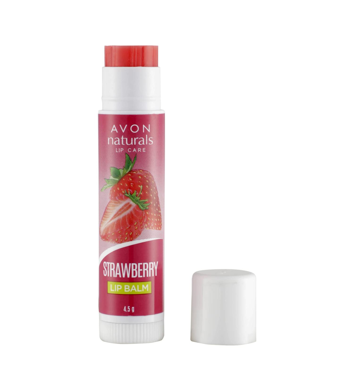 Avon Naturals Strawberry Lip Balm - Hydrating & Nourishing | International Shipping Available - Buy Online on GoSupps.com