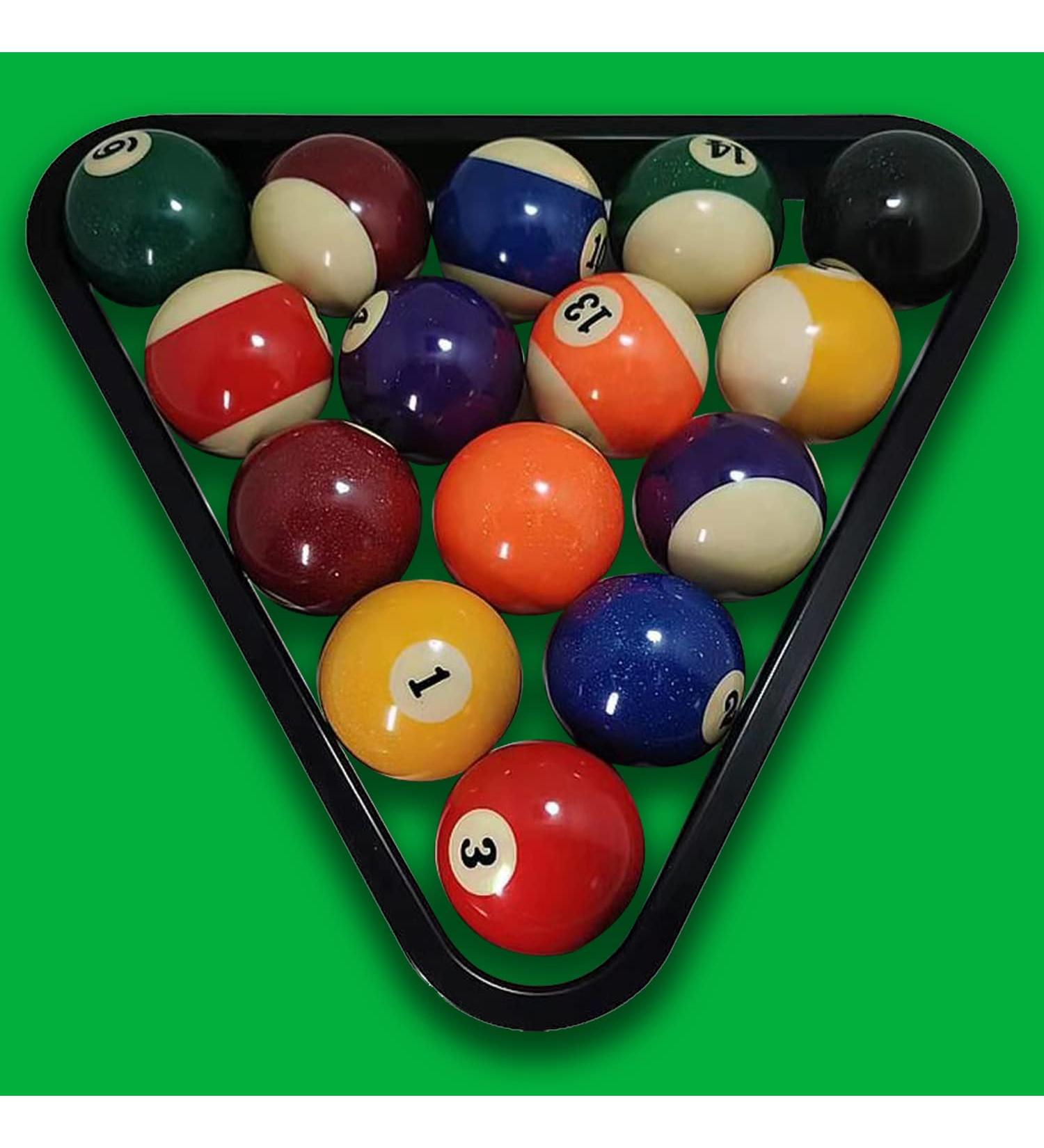 Triangle Rack Pool Table Ball Holder | Heavy Duty 15-Ball Triangle Rack | Billiards Cue Accessories - Buy Online on GoSupps.com