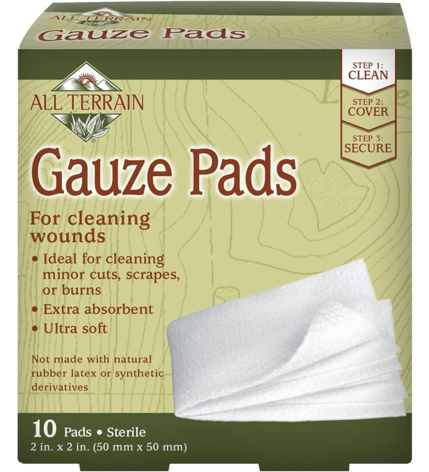 Buy All Terrain Gauze Pads 2x2 - 10 Ct | Ideal for Wound Care | Fast International Shipping - Buy Online on GoSupps.com