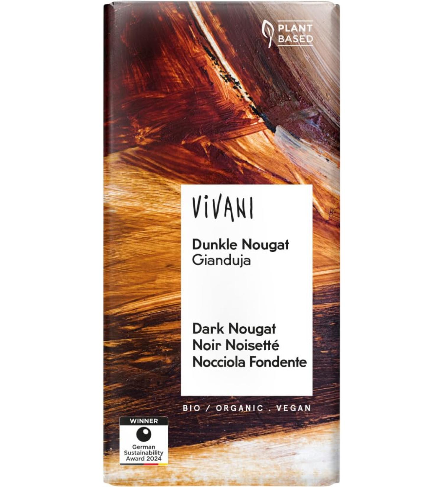 Vivani Vivani Nougat Organic Dark Gianduja 2 x 100 g