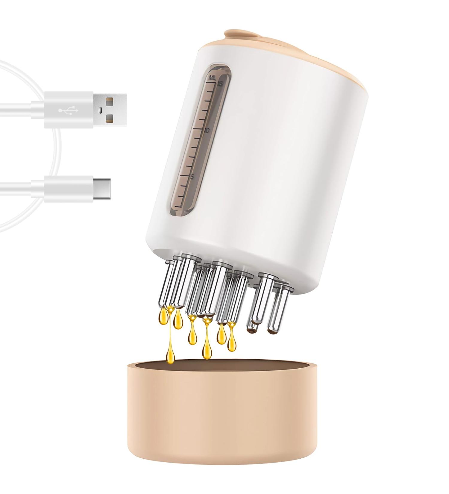 Onenine 2-in-1 Hair Oil Applicator & Scalp Massage Brush | Promote Hair Growth & Nourish with Essential Oils - Buy Online on GoSupps.com