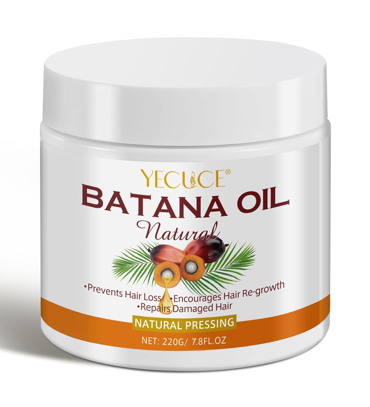 Batana Oil for Hair Growth 100% Pure Natural Batana Oil from Honduras Healthier & Strengthening as Hair Mask Scalp and Hair Oil Restore Dry Damanged Hair for Men & Women(220G) - Buy Online on GoSupps.com