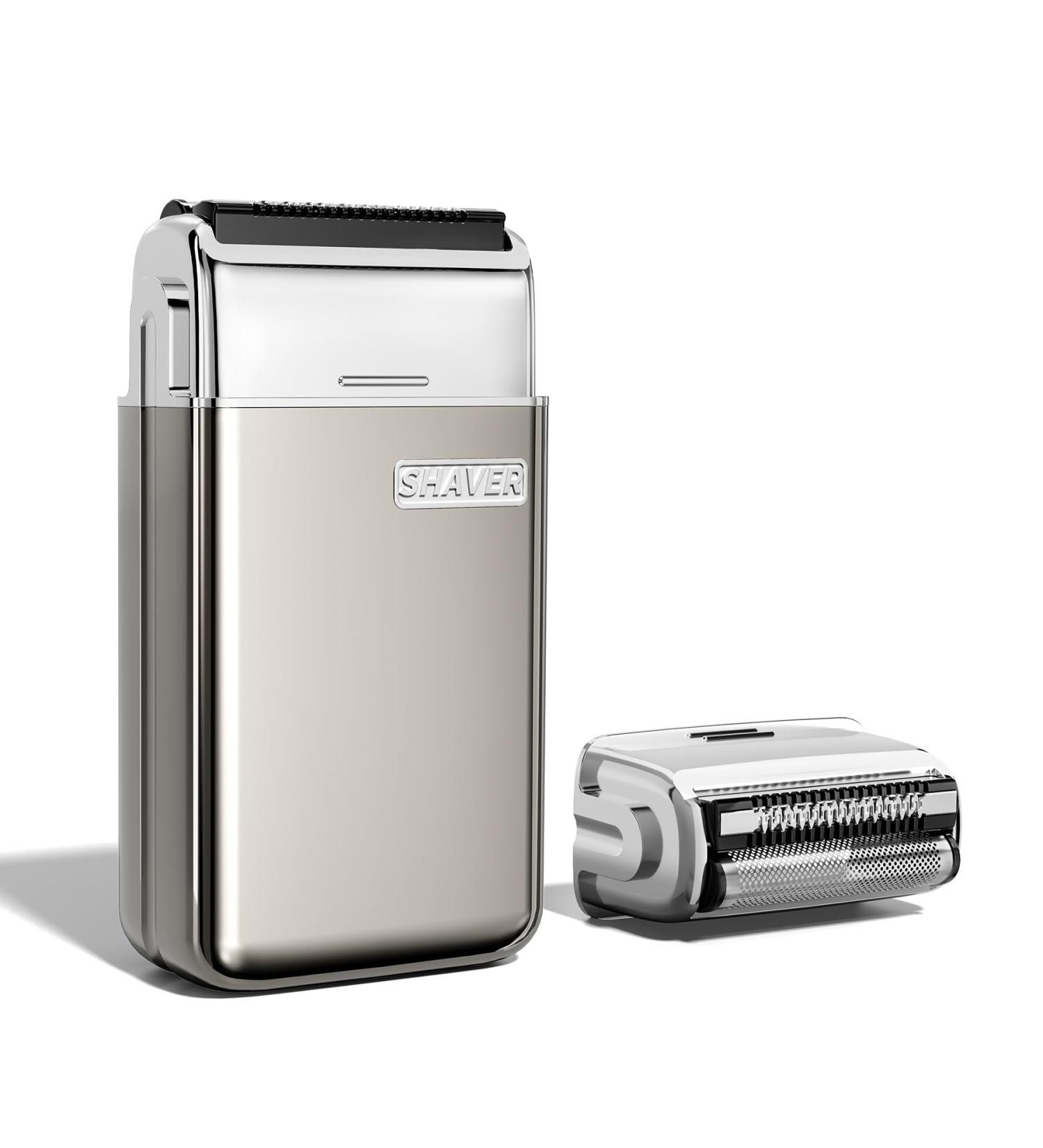 KIKIDO Electric Foil Shaver for Men - Professional Bald Razor with Double Foil Portable IPX7 Waterproof Trimmer for Travel - Buy Online on GoSupps.com