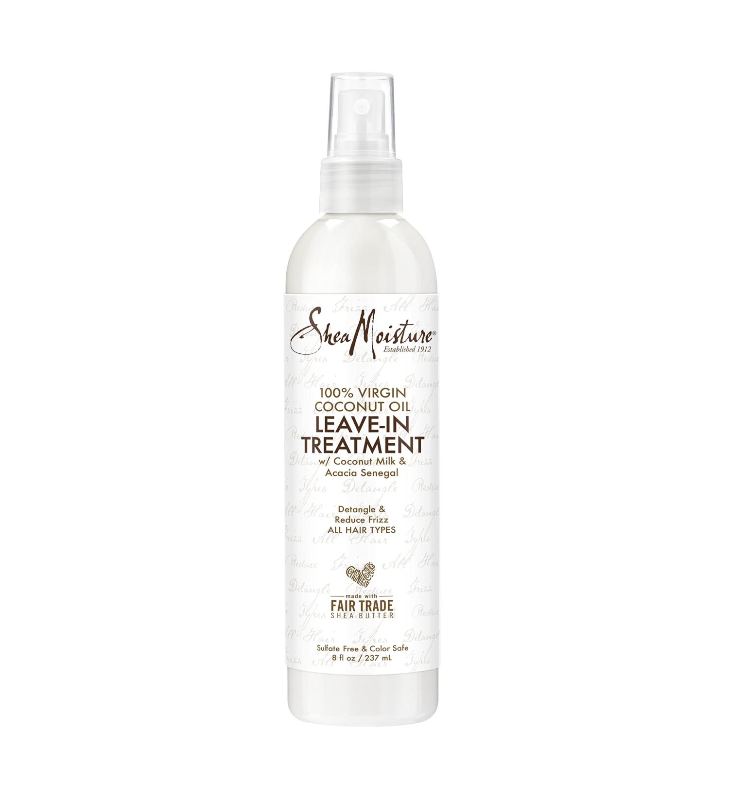 SheaMoisture 100% Virgin Coconut Oil Leave-in Conditioner 8 oz - Silicone Free Treatment for All Hair Types - Buy Online on GoSupps.com