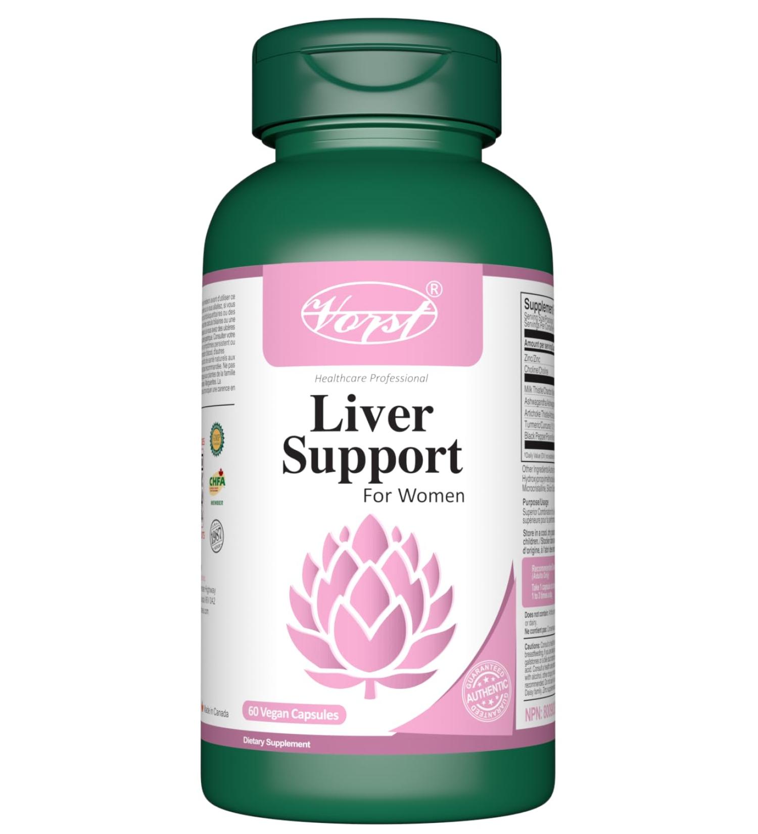 VORST Liver Health Supplement for Women 60 Vegan Capsules | Detox & Cleanse | 60-Day Supply 60 count (Pack of 1) - Buy Online on GoSupps.com