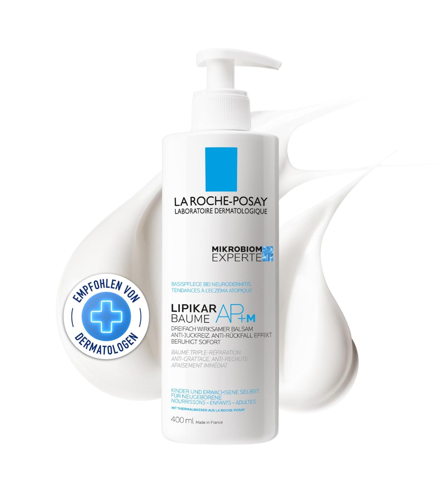 La Roche-Posay Lipikar AP+ Body Lotion for Dry Skin & Neurodermatitis | Nourishing with Niacinamide & Shea Butter | 400ml Soothes Itching & Supports Microbiome - Buy Online on GoSupps.com