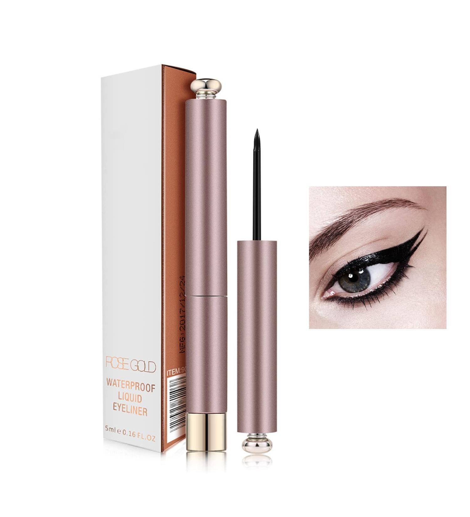 Rosarden Waterproof Liquid Eyeliner Pencil - Smudge Proof, Quick Dry, Long Lasting Matte Formula for Precise Thin Lines - Easy to Control Liquid Liner Pen - Buy Online on GoSupps.com