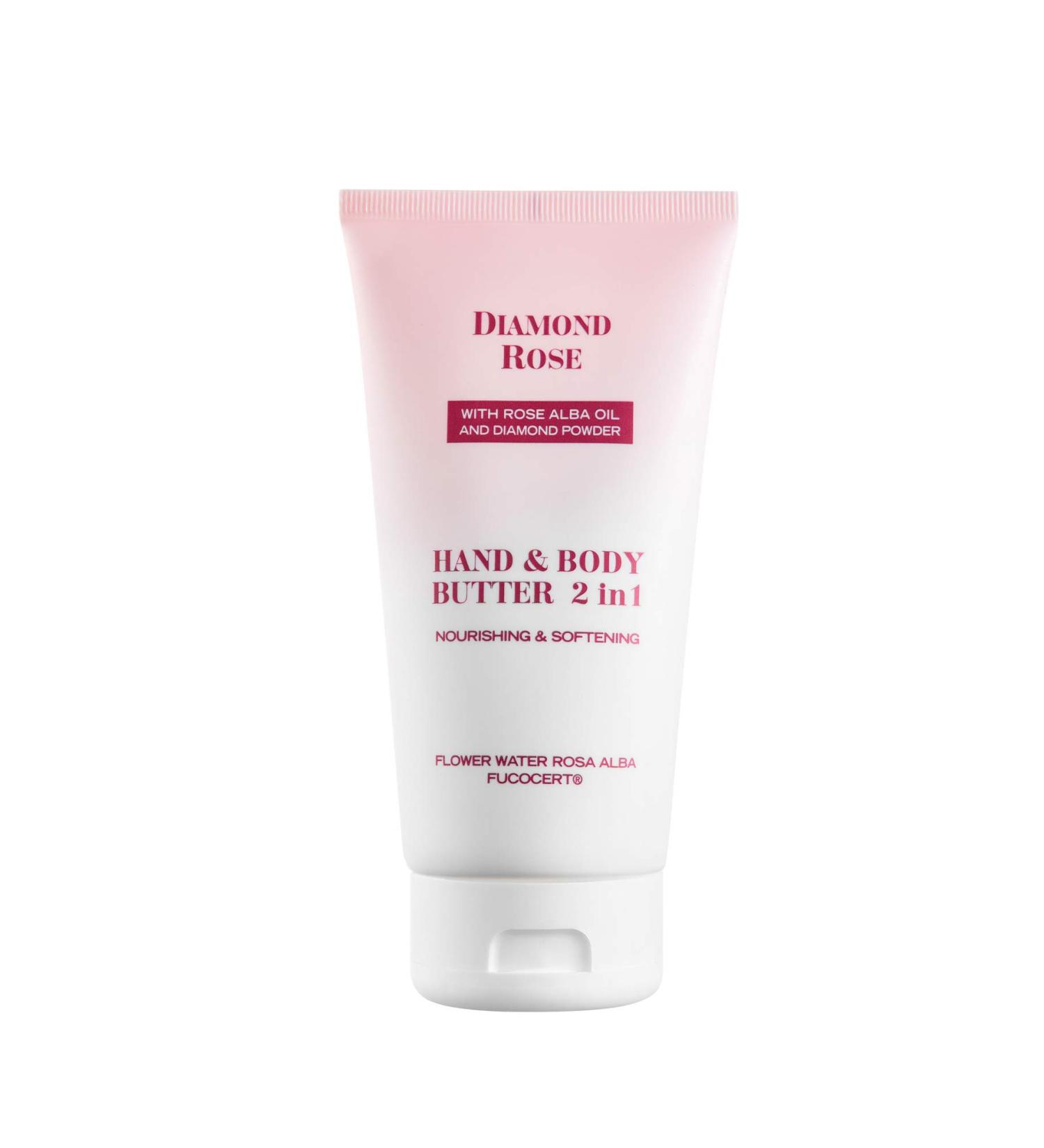 Nourishing hand and body butter 2 in 1 Diamond Rose 150 ml