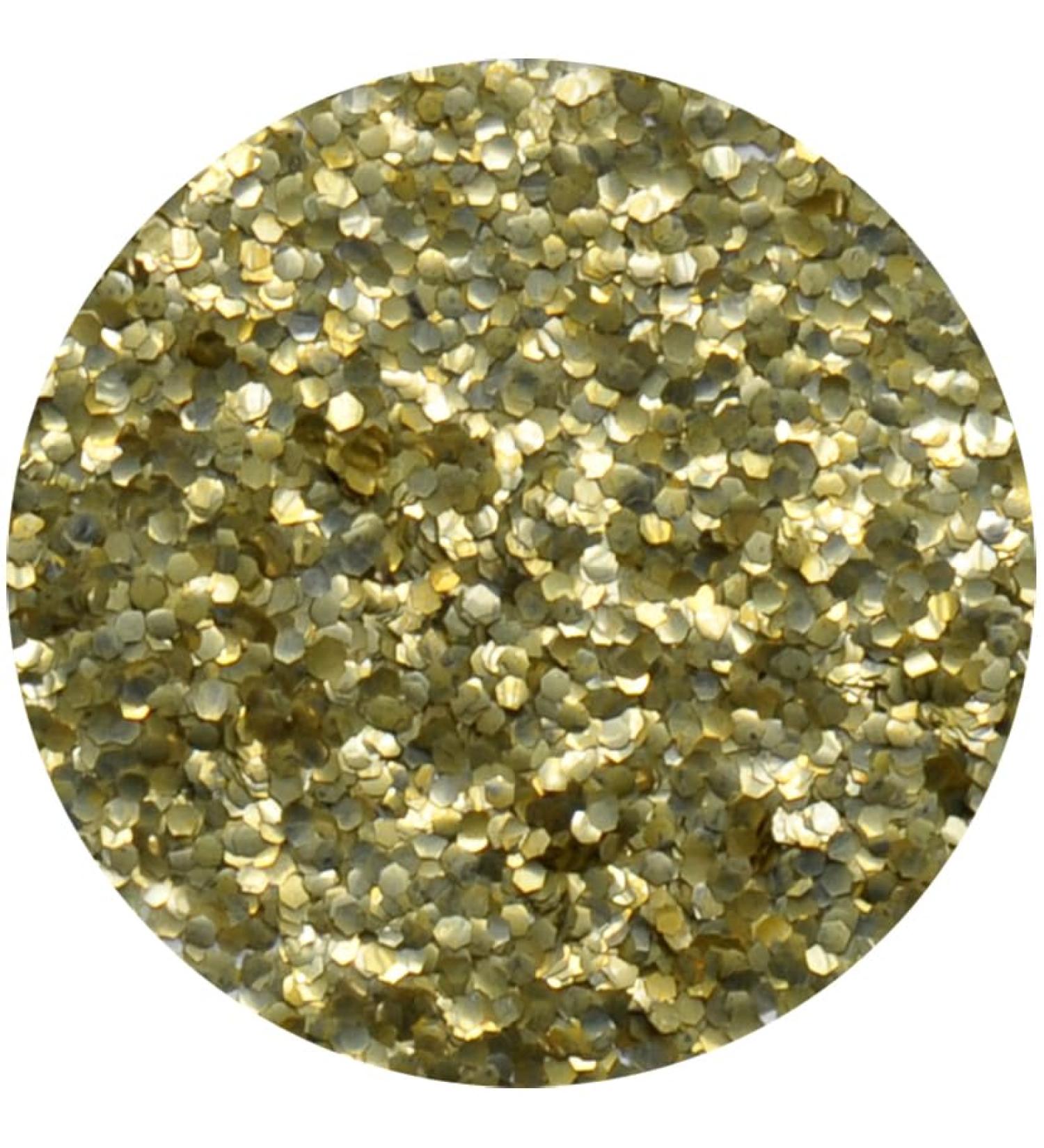 Eulenspiegel Eulenspiegel 907481 - Organic Glitter Gold Coarse 6 g Biodegradable Glitter for Face & Body