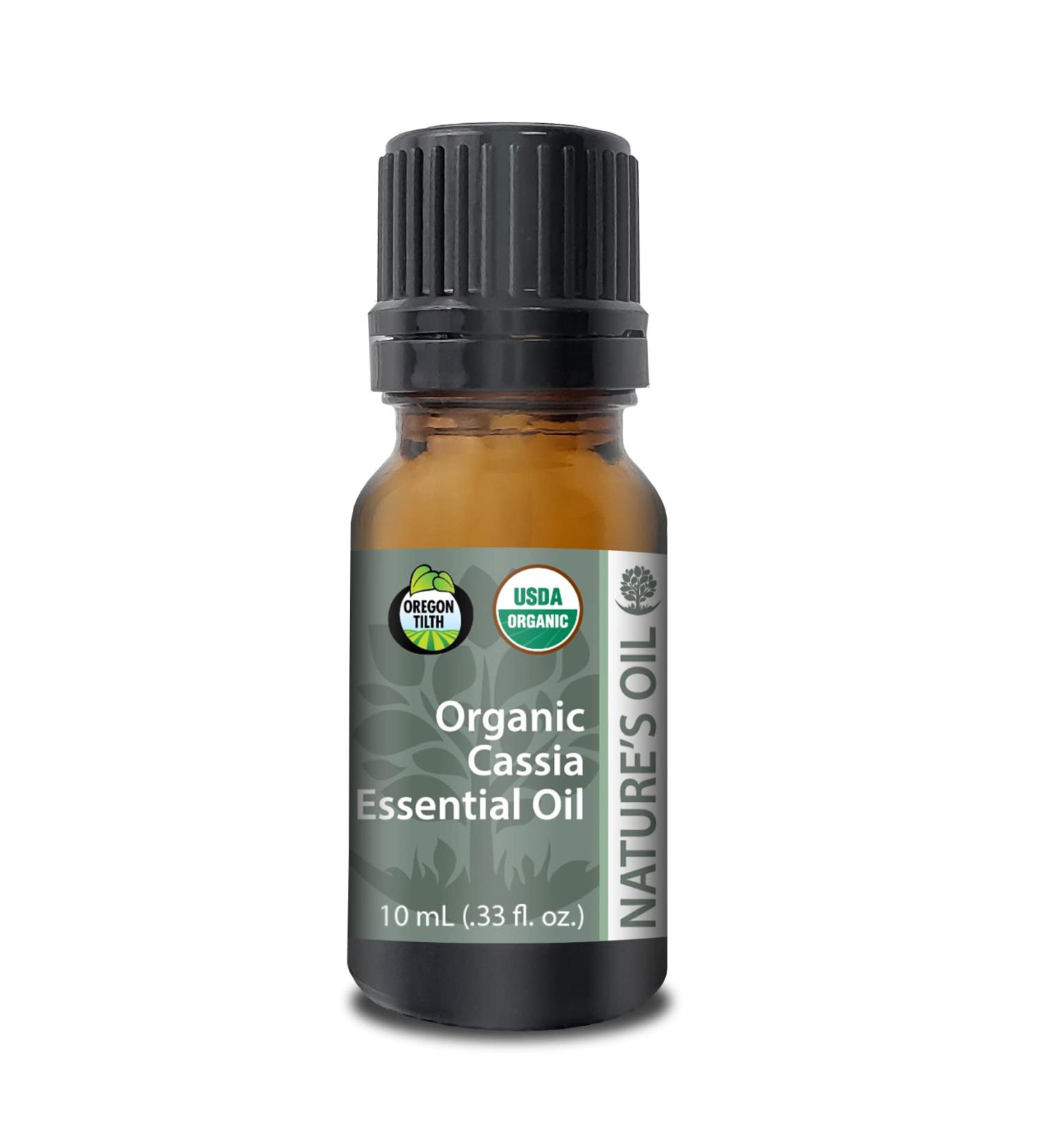 Buy Nature's Oil 10ml Certified Organic Cassia Essential Oil - Pure Therapeutic Grade for International Shipping - Buy Online on GoSupps.com