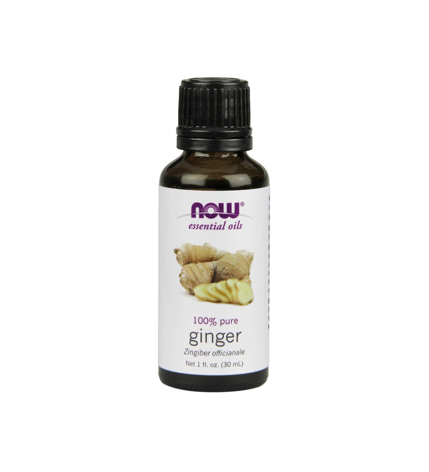 NOW Foods Ginger Essential Oil 30ml - Pure Natural & Therapeutic Grade - International Shipping Available - Buy Online on GoSupps.com