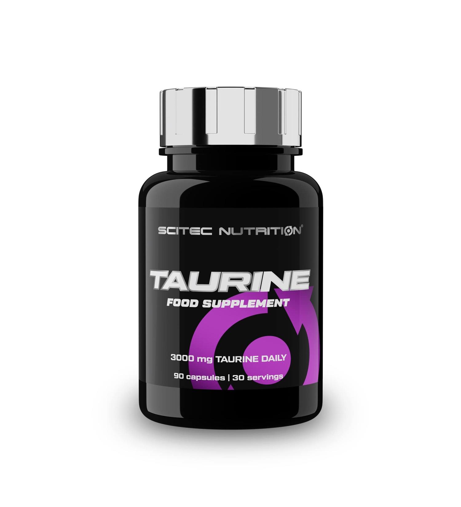 Scitec Nutrition Taurine 3000mg Essential Amino Acid metabolic Support Ideal for Vegans Boost Energy Naturally 90 Capsules - Buy Online on GoSupps.com