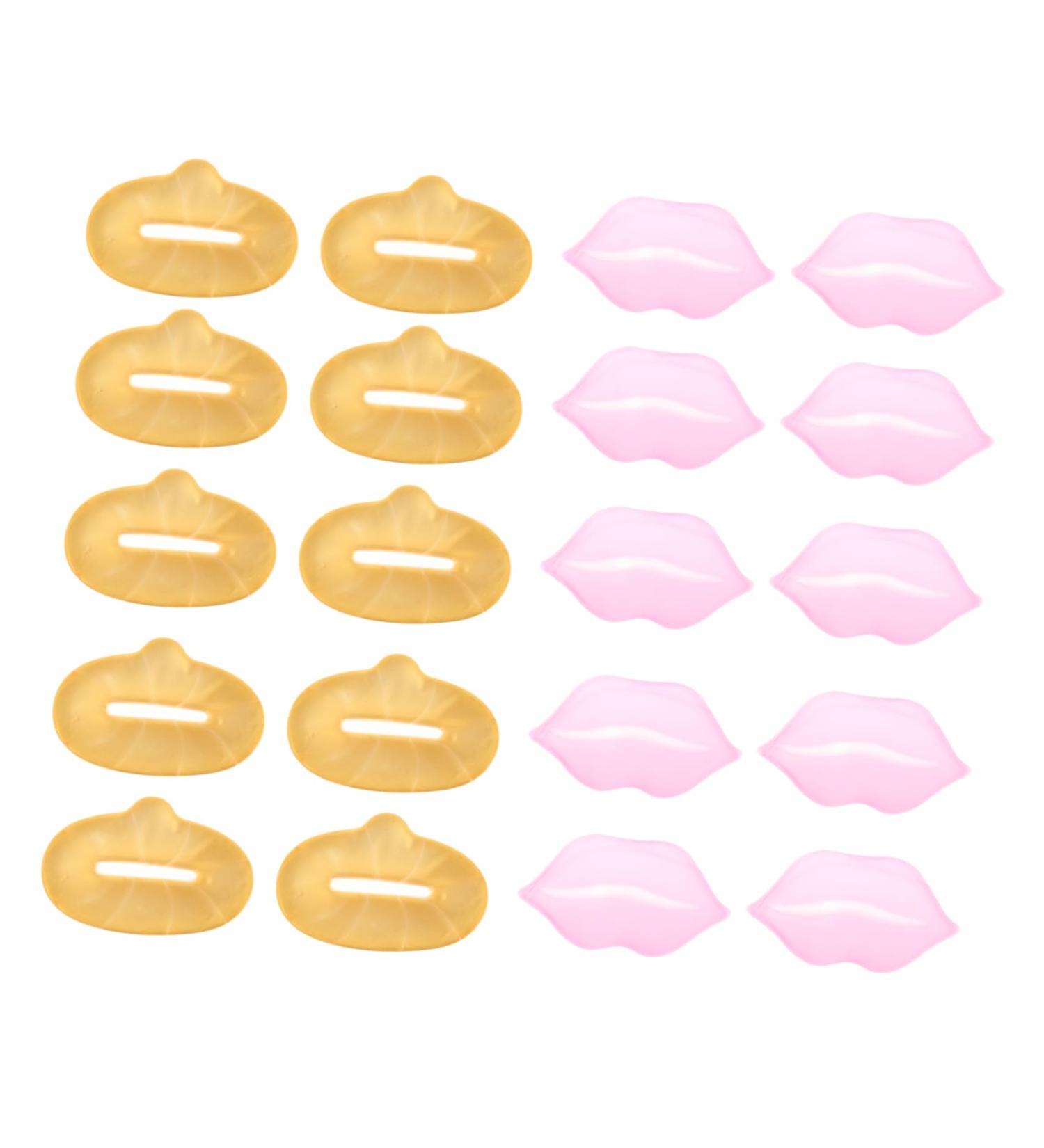 HAKIDZEL 20Pcs Lip Masks for Hydration Exfoliation Aging Moisturizing Lip Care Tool Nourishing Lifting Gel Pads for All Skin Day Night Use - Buy Online on GoSupps.com
