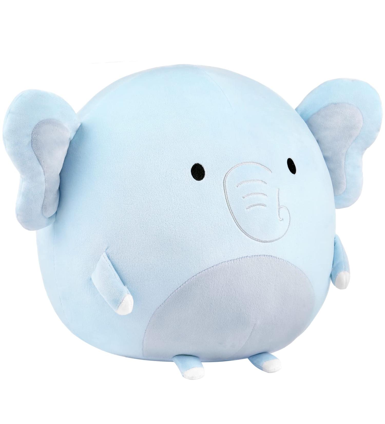 GAGAKU Elephant Plush Cushion 33cm - Cute Stuffed Toy Perfect for Kids and Adults - Ideal Gift for Birthdays and Anniversaries - Buy Online on GoSupps.com