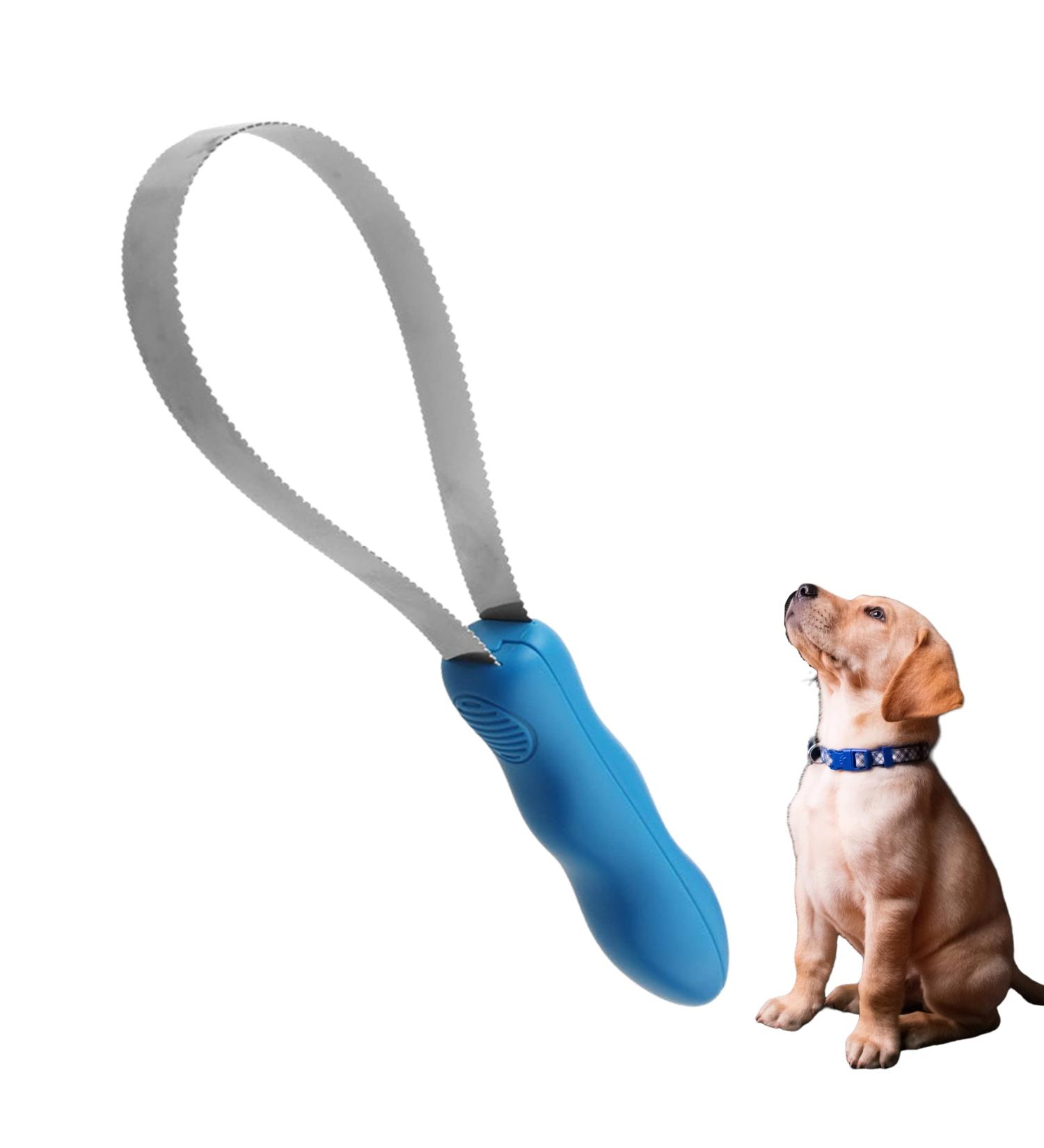 FNOBWE Dog Brush Shedding Blade - Dual-Sided Stainless Steel Deshedding Tool for Effective Grooming - 1 Pack - Buy Online on GoSupps.com