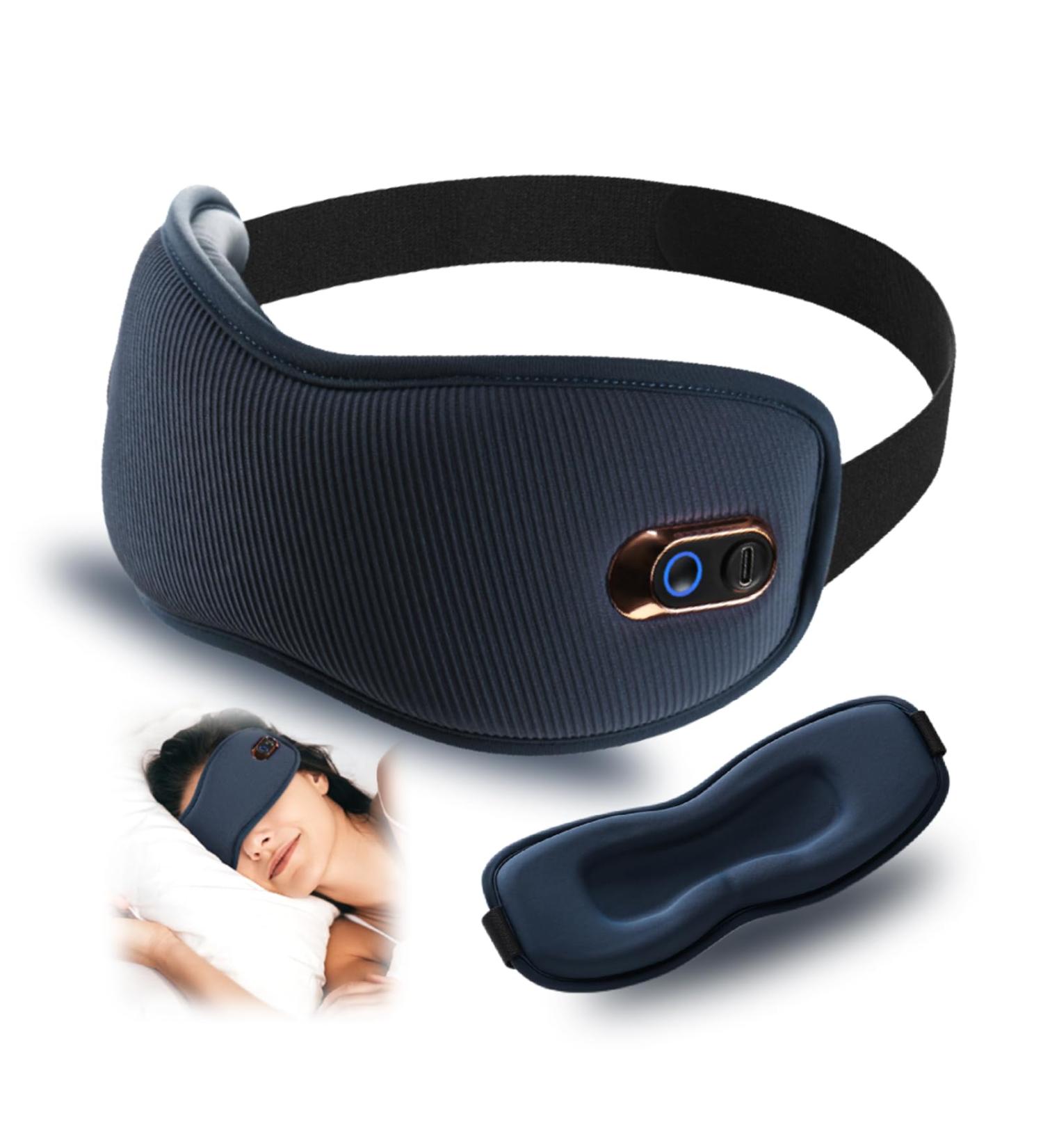 Heated Eye Mask Cordless - Warm Compress & Vibrating Massage for Dry Eyes Styes Blepharitis & Eye Fatigue | Best Gifts for Men & Women - Buy Online on GoSupps.com