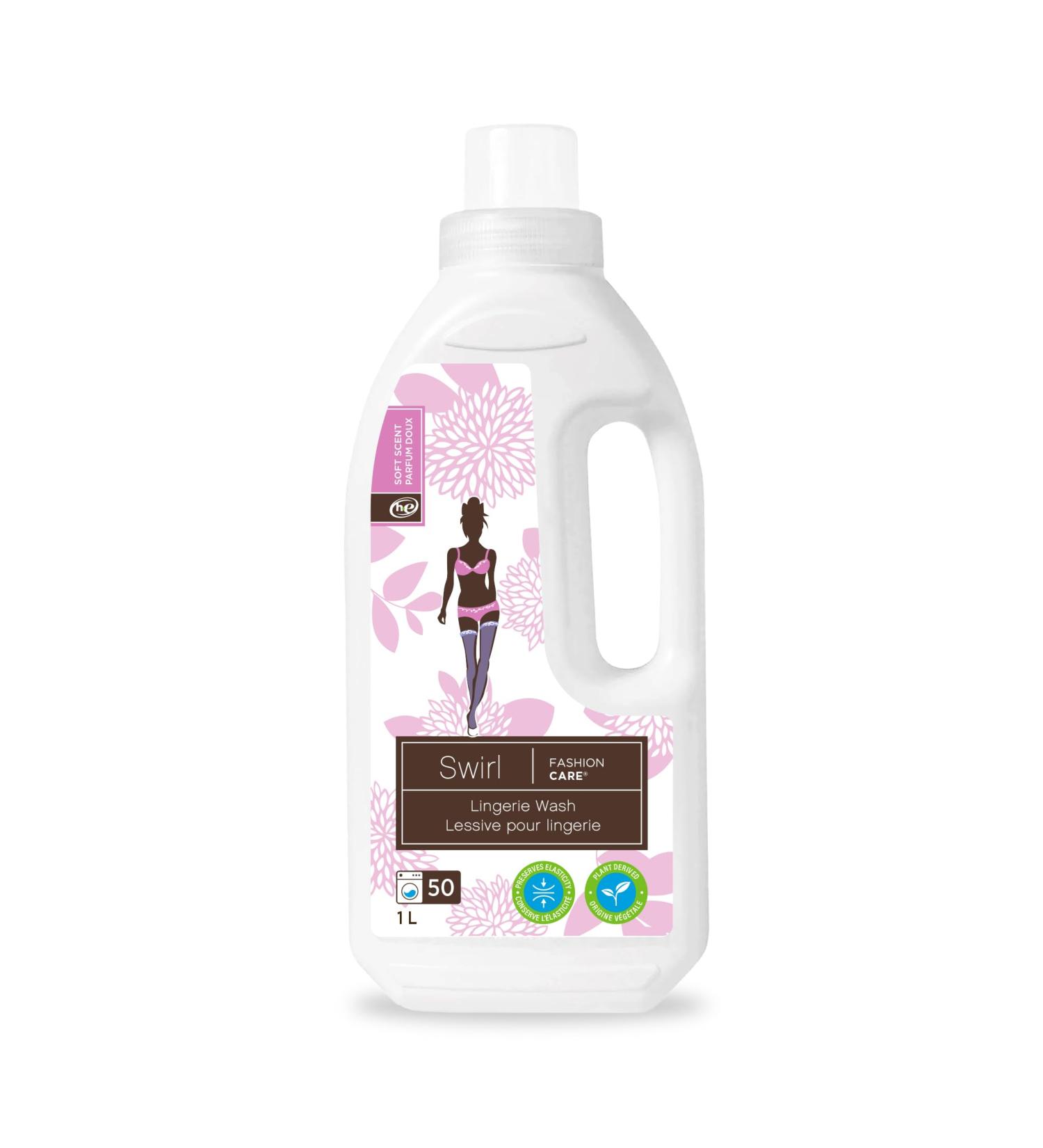 Fashion Care Swirl Liquid Lingerie Wash - Natural Liquid Underwear Cleaning Soap Delicate Laundry Detergent Eco-Conscious pH-Balanced with Silk Extracts Soft Scent Silk Detergent 1L 1 l (Pack of 1) - Buy Online on GoSupps.com