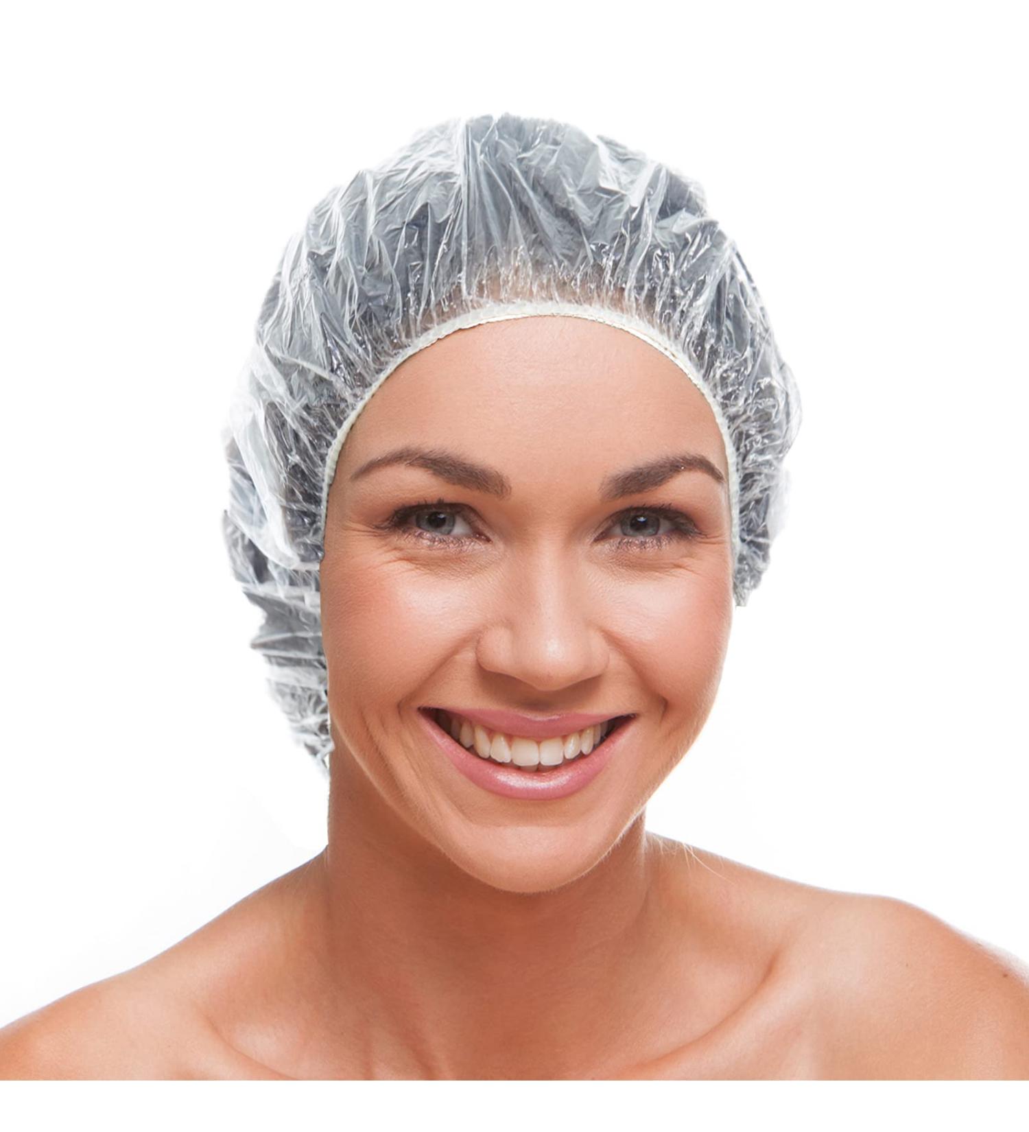 20pcs Disposable Shower Caps - Large Thick Waterproof Bath Caps for Women - Deep Conditioning Hair Care - Mother's Day Gift Idea - Buy Online on GoSupps.com