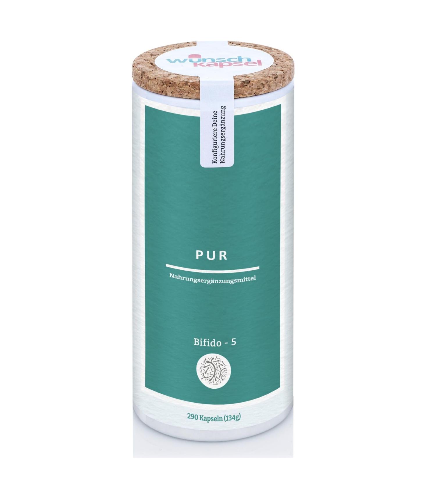 Wish capsule bifidobacteria - 5 mix pure 290 capsules content - 5 different bacteria