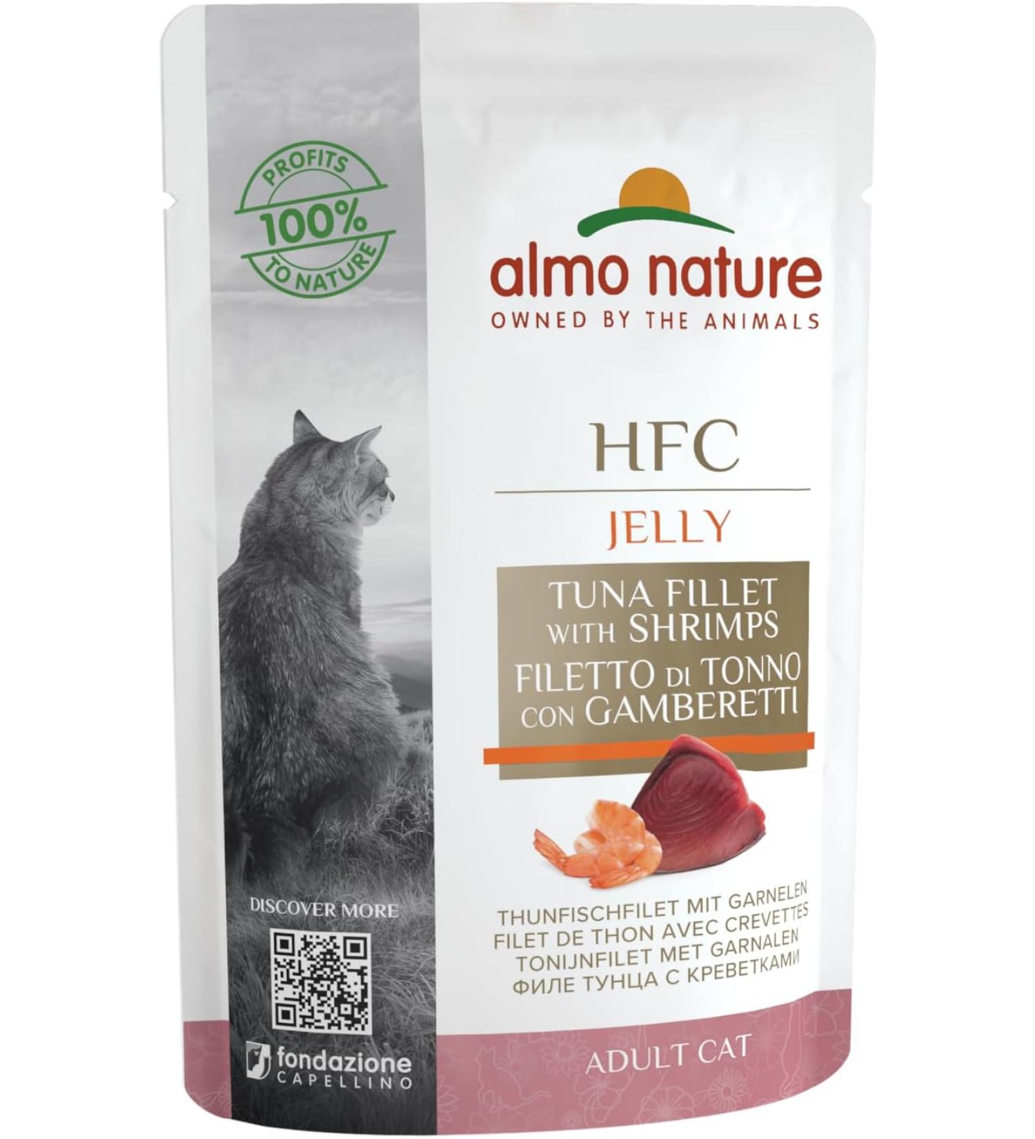almo nature - Cat food, classic jelly bag with tuna and shrimp (24 x 55 g) - Buy Online on GoSupps.com