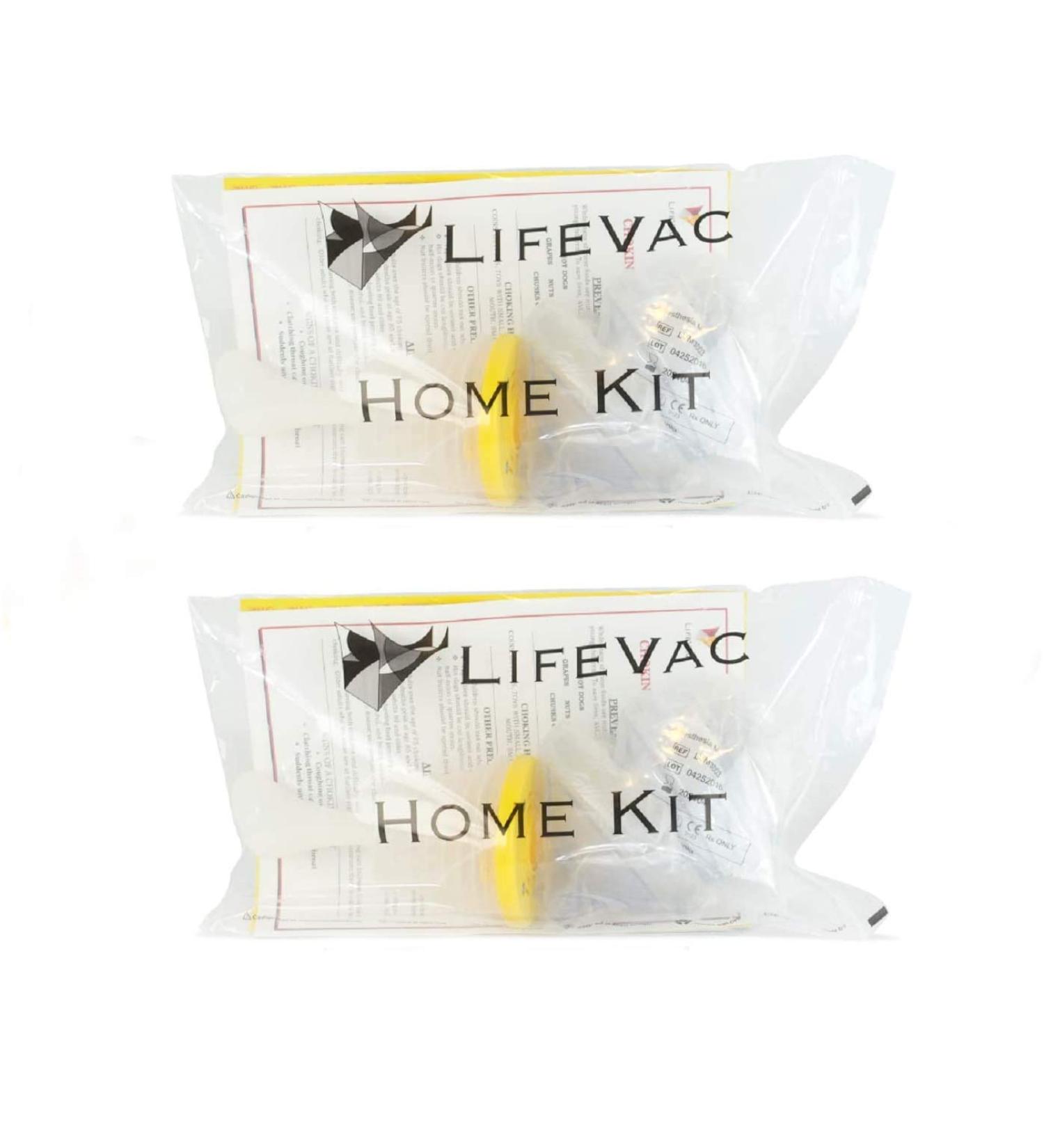 LifeVac Choking Rescue Device Home Kit for Adults and Children - Portable First Aid Choking Device (Pack of 2) - Buy Online on GoSupps.com