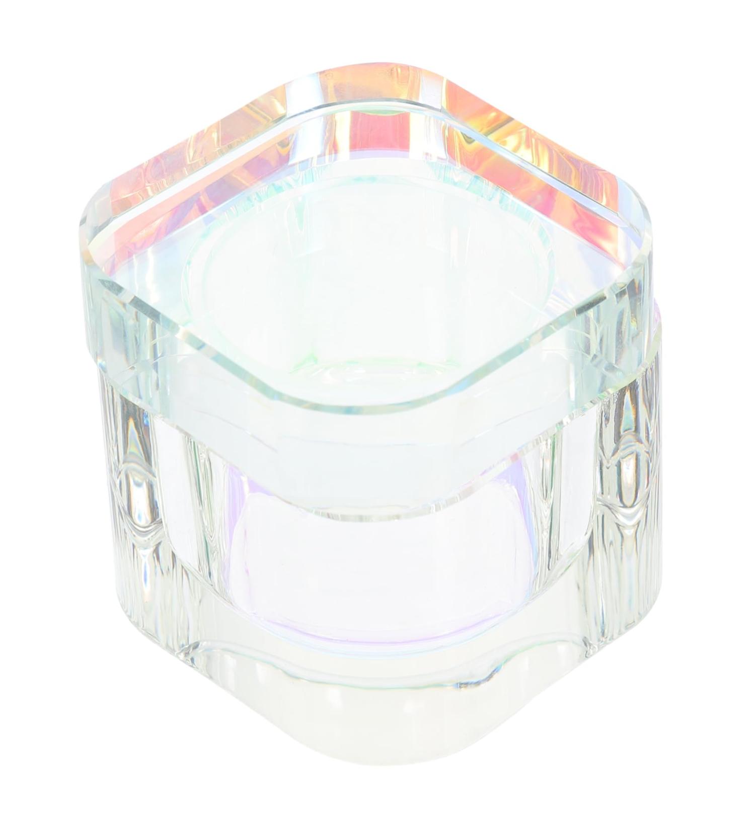 DRESSOOS Nail Art Brush Cup Glass Nail Cup Manicure Art Dish Dappen Dish Bowl Liquid Powder Container Glass Dappen Cup Nail Polish Remover Dish Thicken Crystal Glass Manicure Tools 5.70X5.40X5.40CM As Shown - Buy Online on GoSupps.com