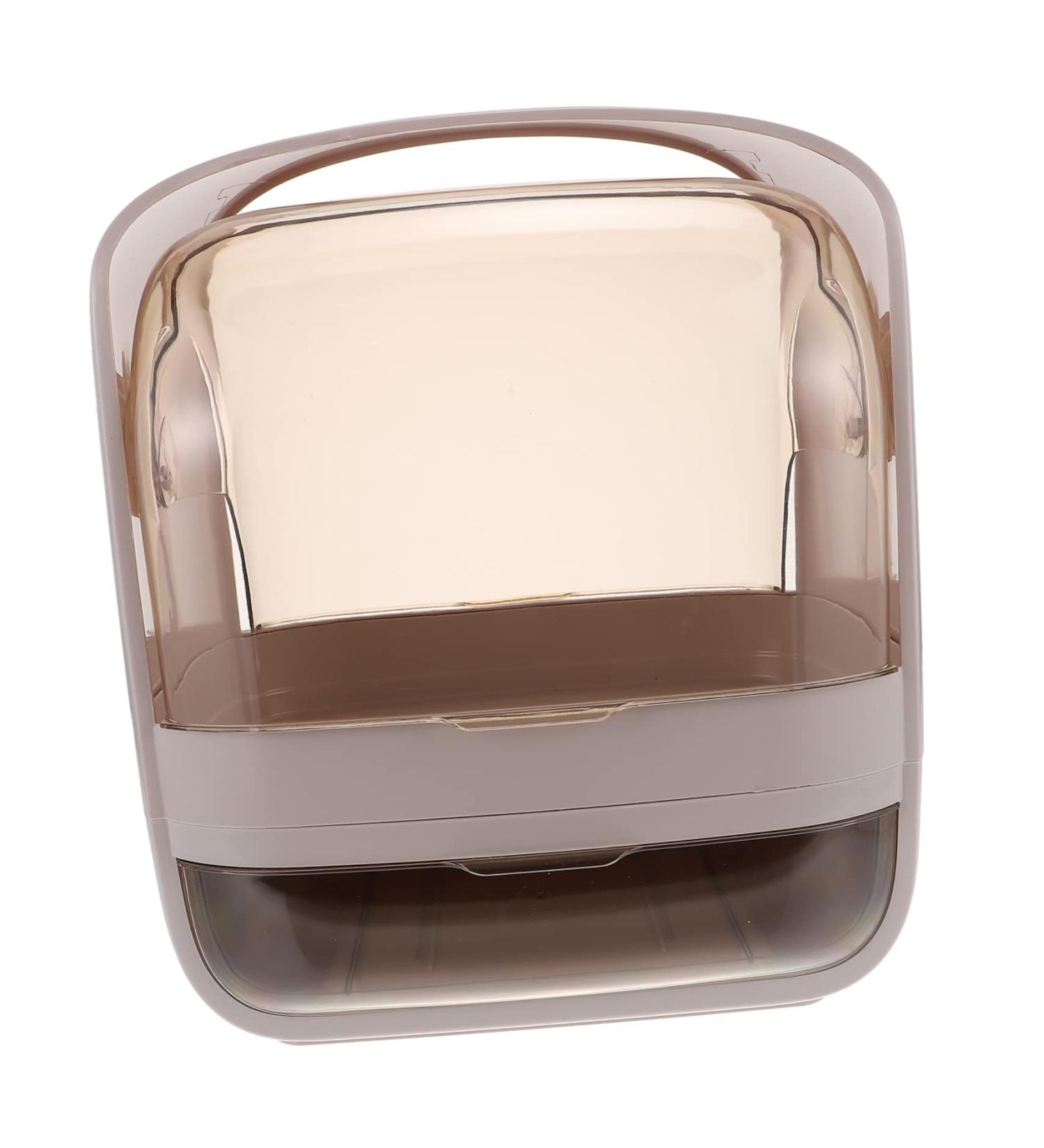 Housoutil Cosmetic Storage Box Decor Storage Boxes with Lids Makeup Home Supply - Eye Shadow Box Miss 21x19cm Pink - Buy Online on GoSupps.com