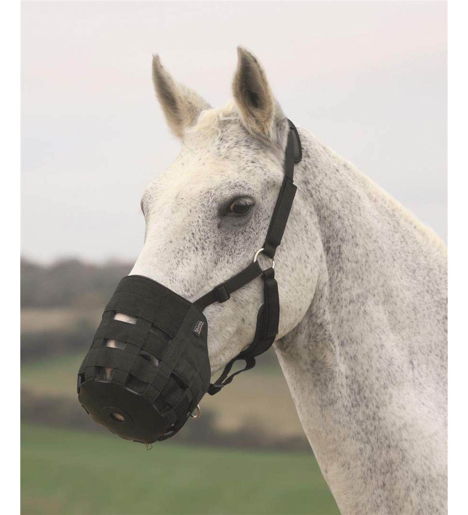 Shires Comfort Grazing Muzzle Black Extra Full