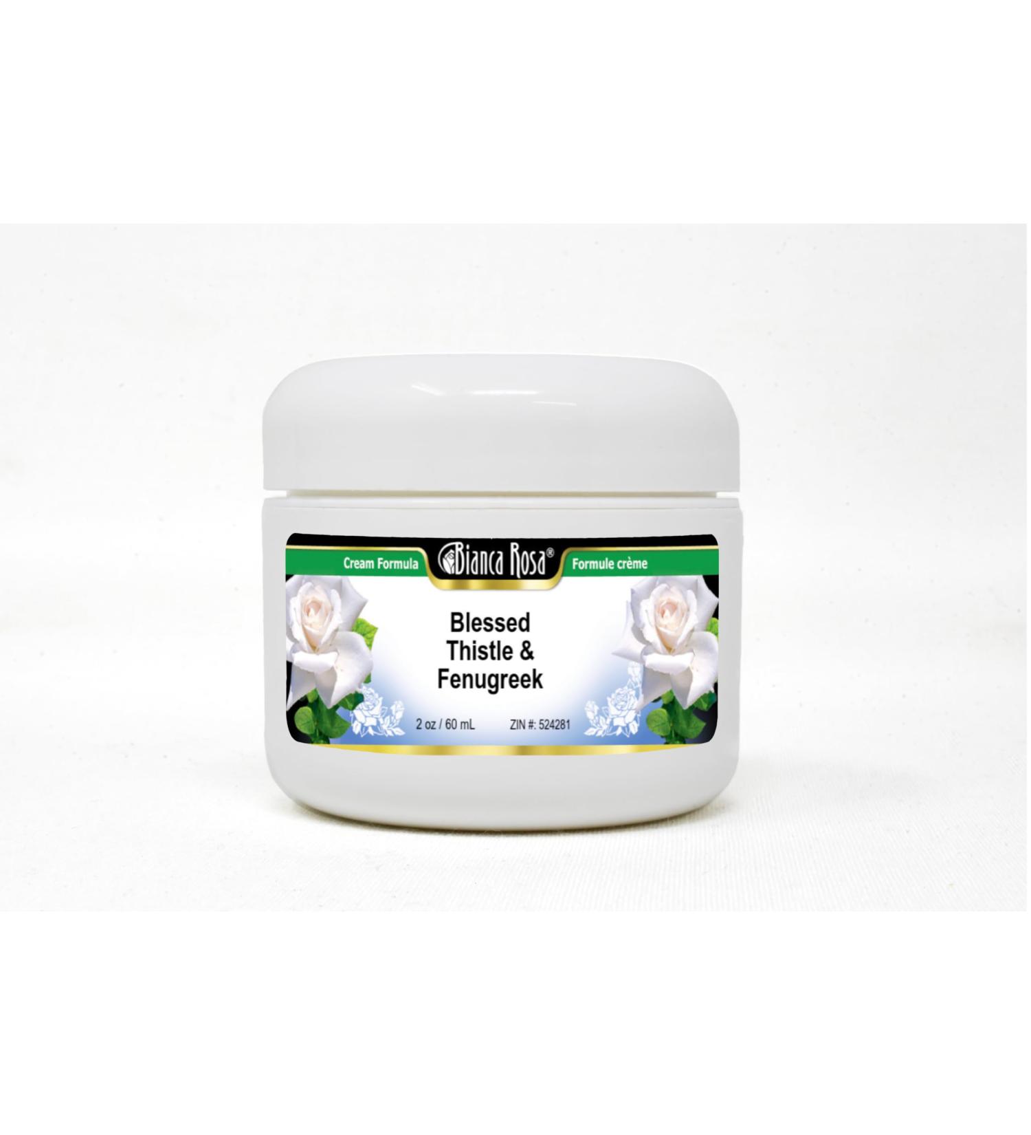 Blessed Thistle & Fenugreek Cream - 2 oz | Premium Herbal Skin Care | International Shipping Available - Buy Online on GoSupps.com