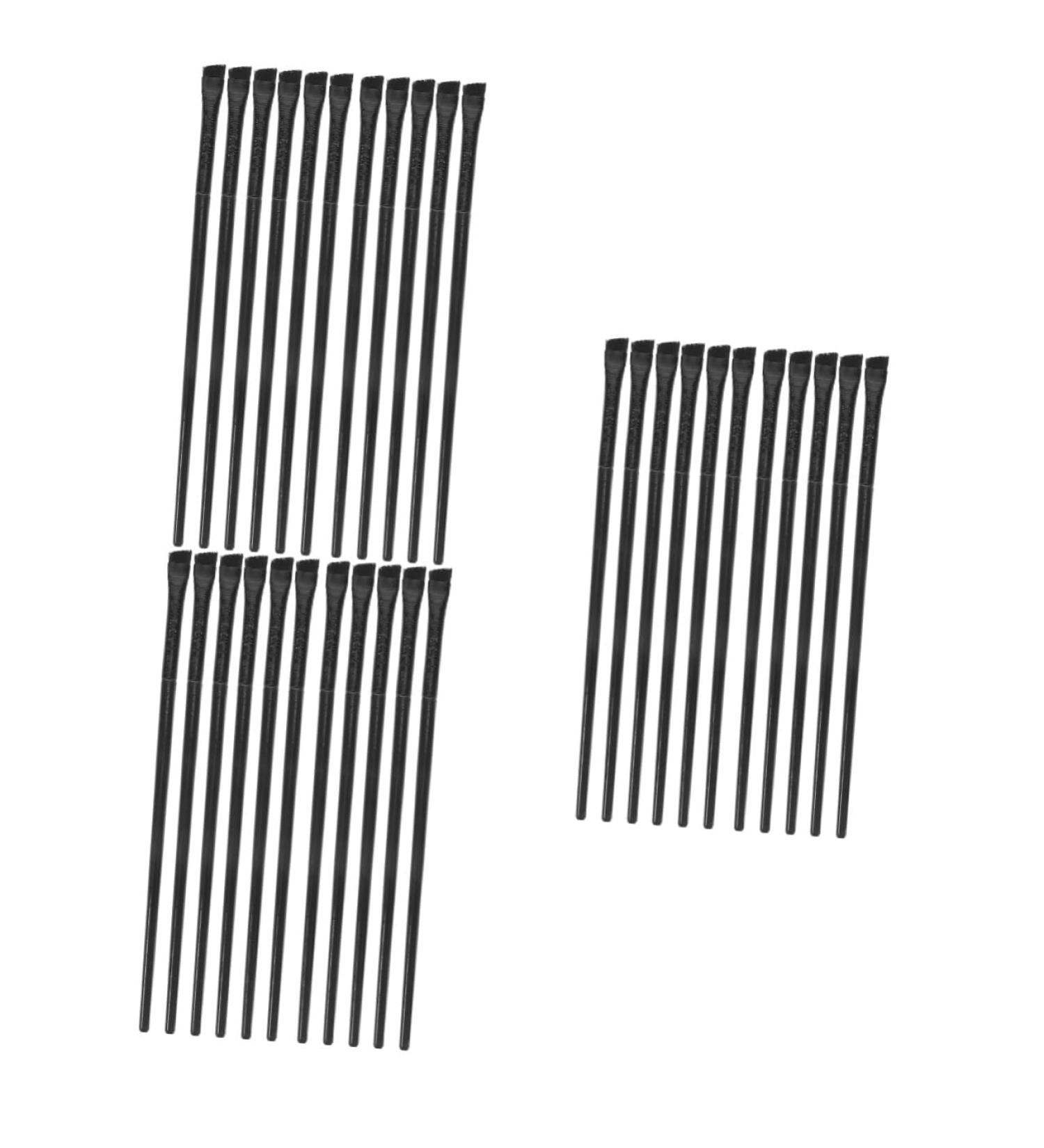 Healeved 36 Pcs Eyeliner Brush Eye Shadow Brush Eye Brushes for Eyeshadow Flat Concealer Brush Black  - Buy Online on GoSupps.com