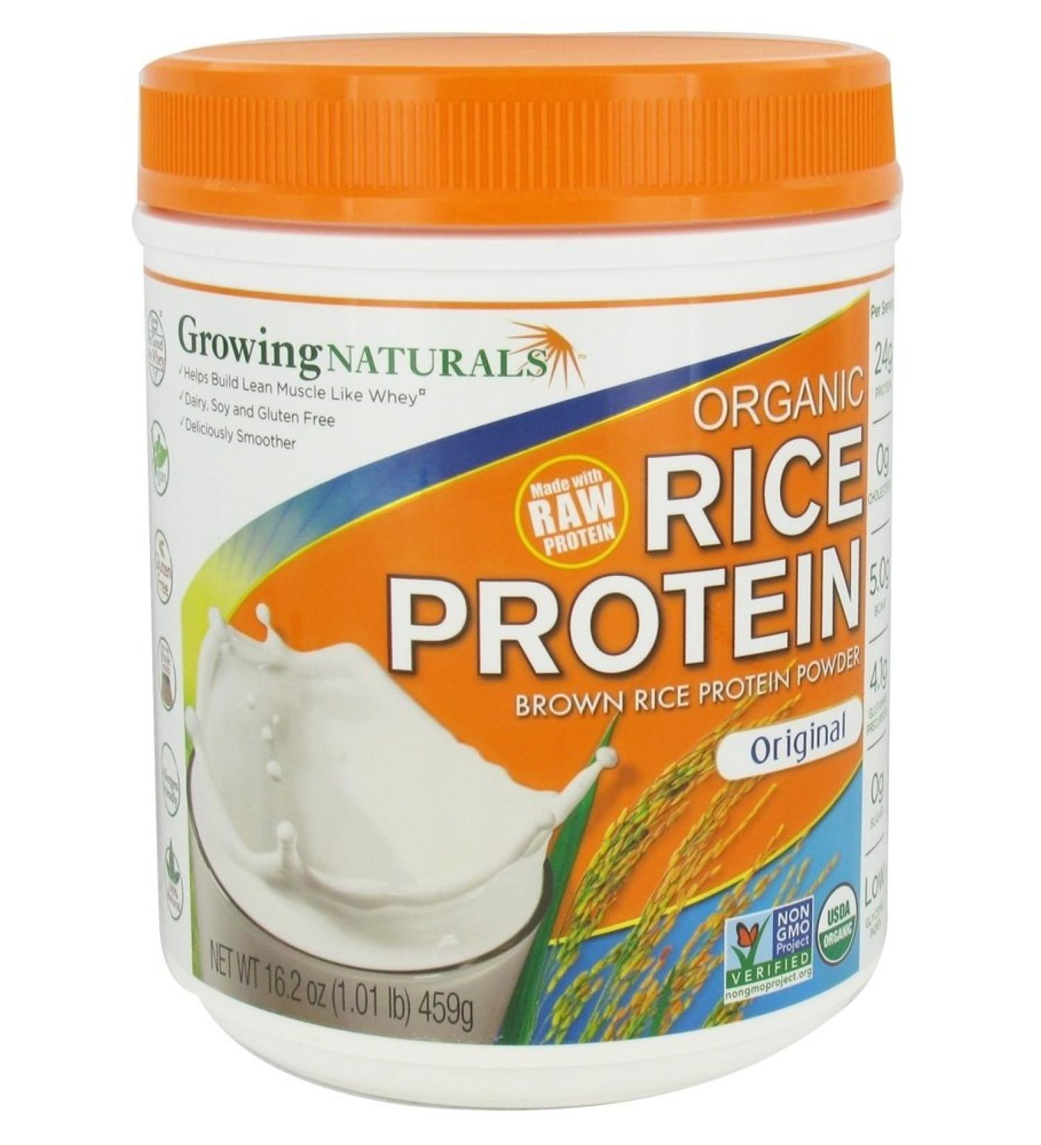 Organic Growing Naturals Rice Protein Powder - Original Formula - Buy Online on GoSupps.com